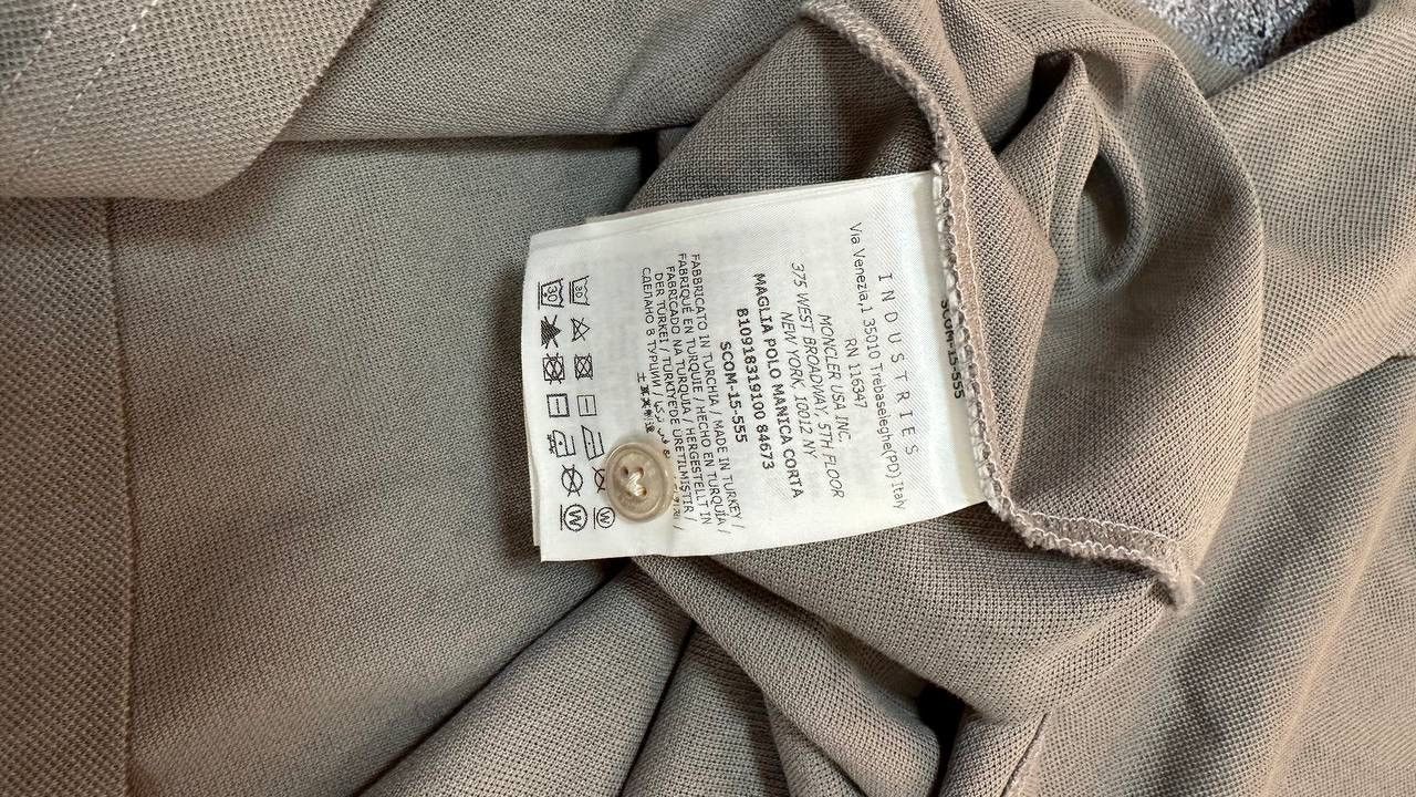 Vintage Moncler Maglia Polo Manica Corta Shirt Logo Y2K