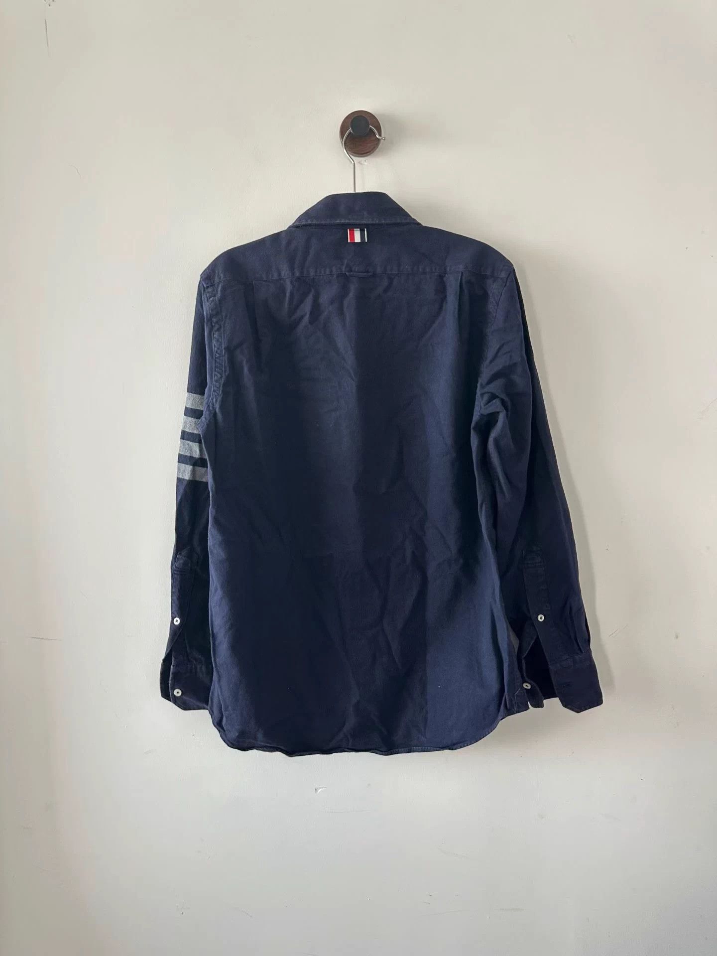 Thom Browne Thom Browne Navy Blue Armband Shirt Size 1 Size US S / EU 44-46 / 1 - 2 Thumbnail