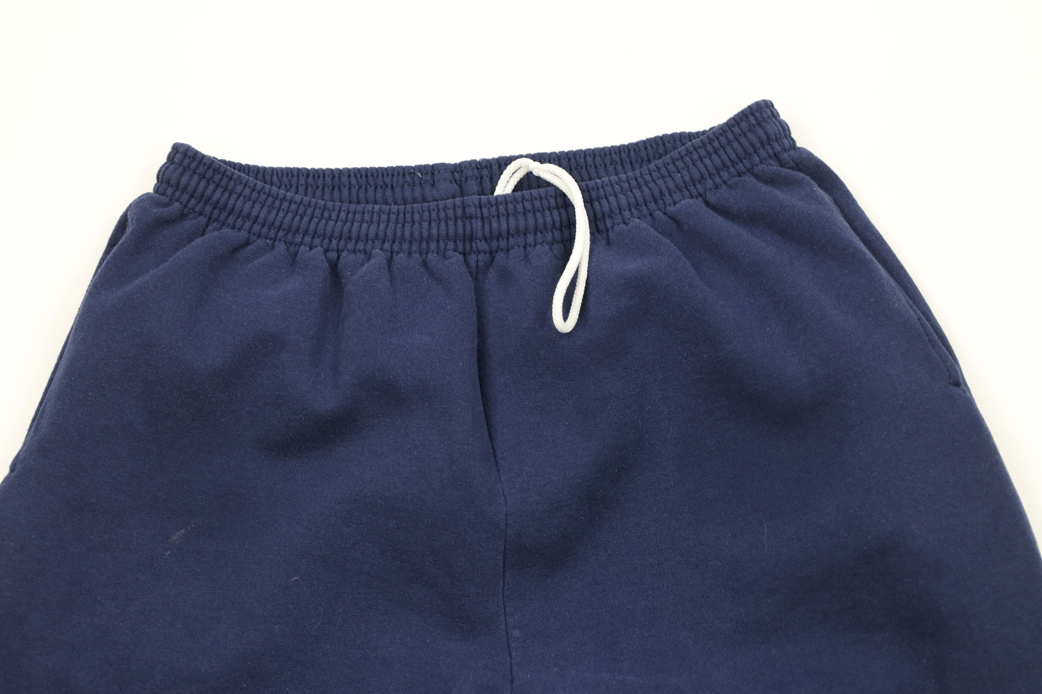 Vintage Vintage 90s Streetwear Blank Cuffed Sweatpants Joggers Blue Size US 34 / EU 50 - 2 Thumbnail