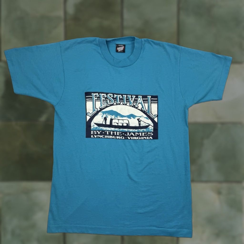 Vintage VINTAGE Festival James T Shirt Adult Large Lynchburg Virginia Party Event Shirt Size US L / EU 52-54 / 3 - 1 Thumbnail