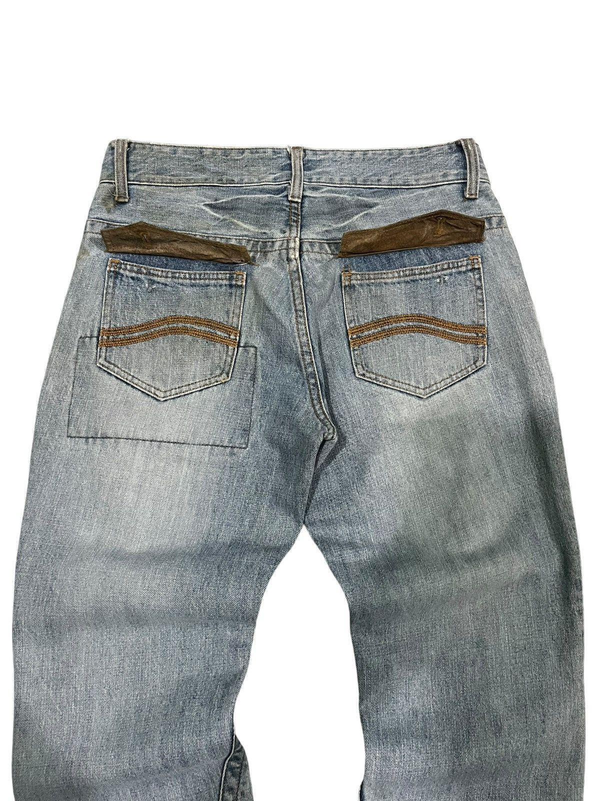 Vans × Vintage Vintage Y2K Vans Trashed Light Blue Classic Fit Jeans Size US 32 / EU 48 - 5 Thumbnail