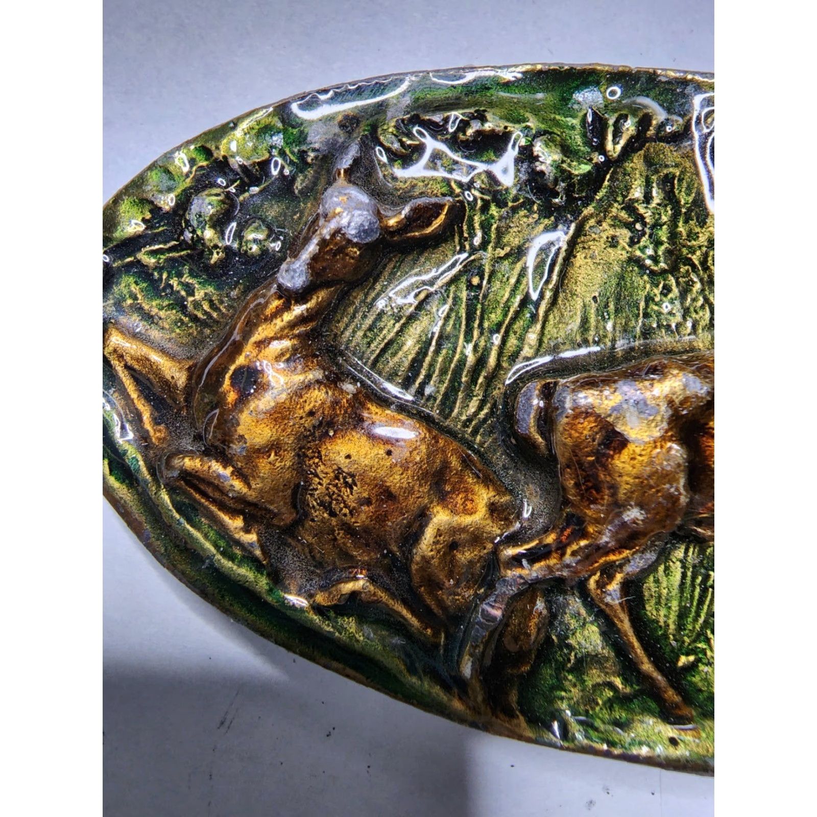 Vintage VINTAGE Adezy Deer Belt Buckle Antlers Wildlife Rockabilly Cowboy Bronze 1970s Adult Unisex Brown/Bronze Belt Buckle Western Accessories Size ONE SIZE - 2 Thumbnail
