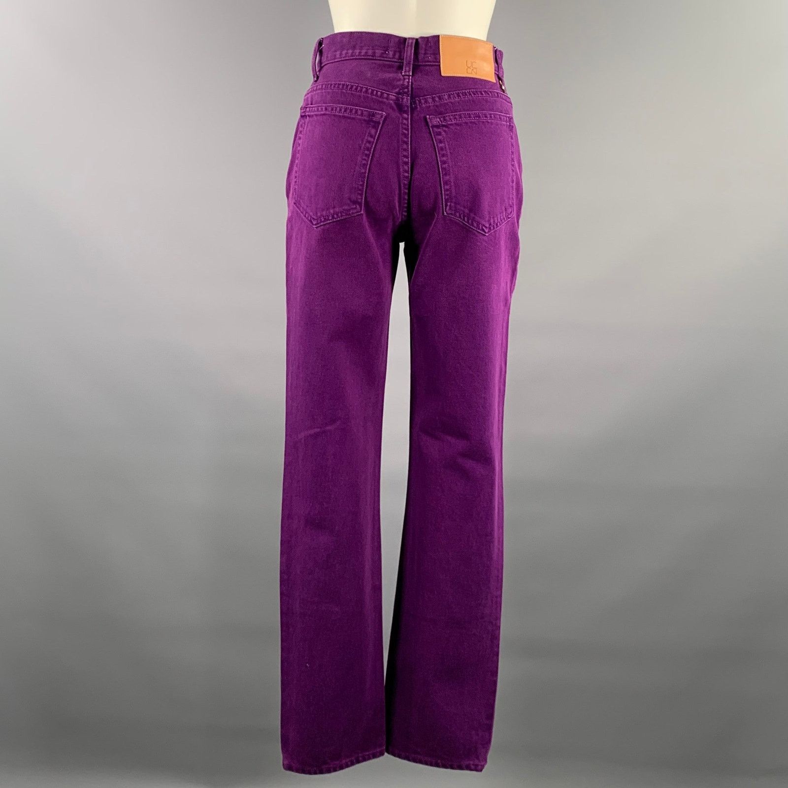 Ulla Johnson ULLA JOHNSON Size 25 Purple Cotton Straight Jeans Size 25" / US 0 / IT 36 - 3 Thumbnail