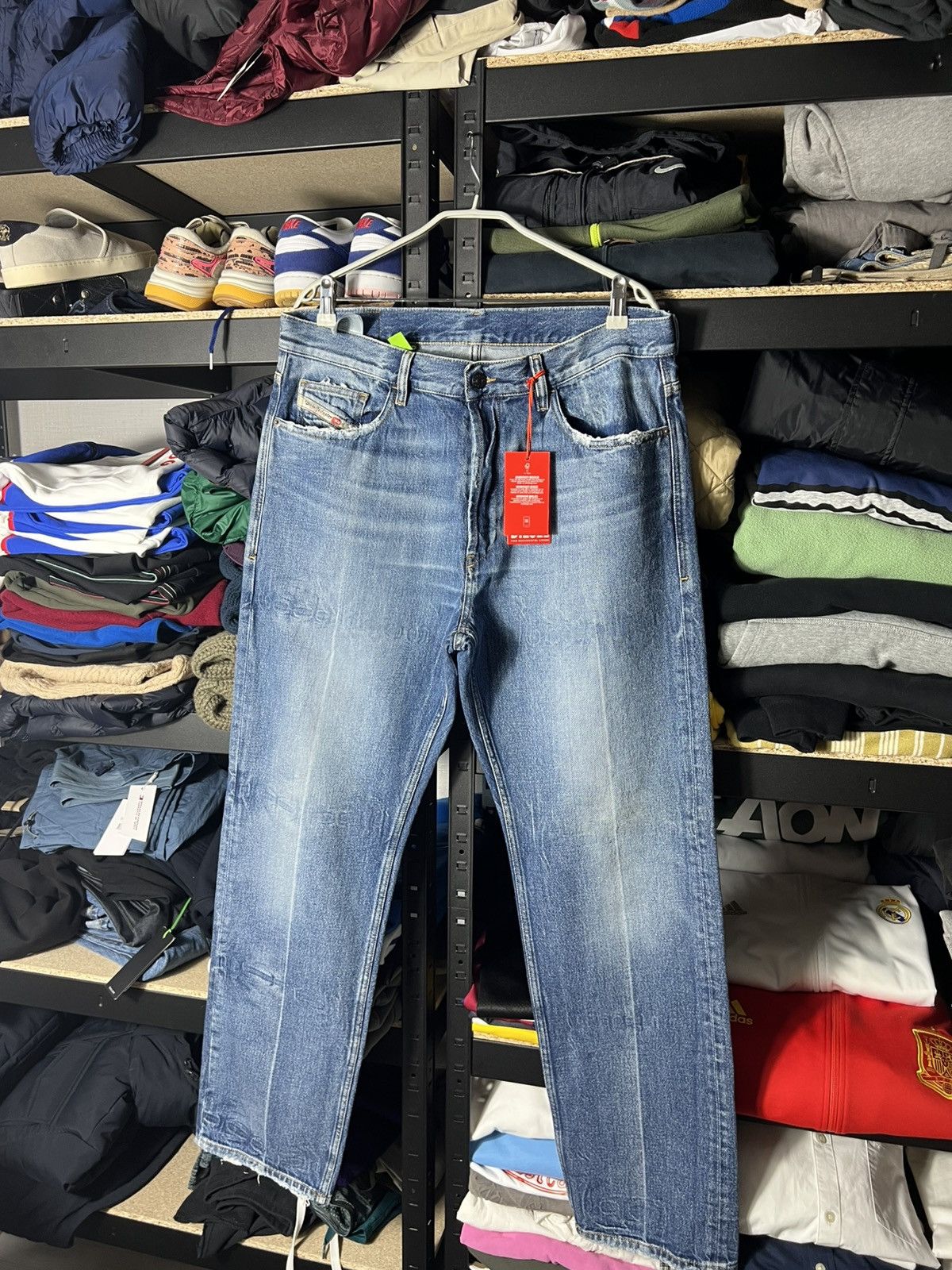 Diesel 🔥 Diesel Italian Distressed Straight Jeans Size 34 Italy 🧵 Size US 34 / EU 50 - 4 Thumbnail