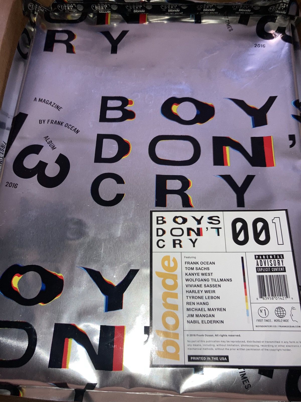 Frank Ocean × Kanye West × Tyler The Creator Frank ocean Magazine Size ONE SIZE - 3 Thumbnail
