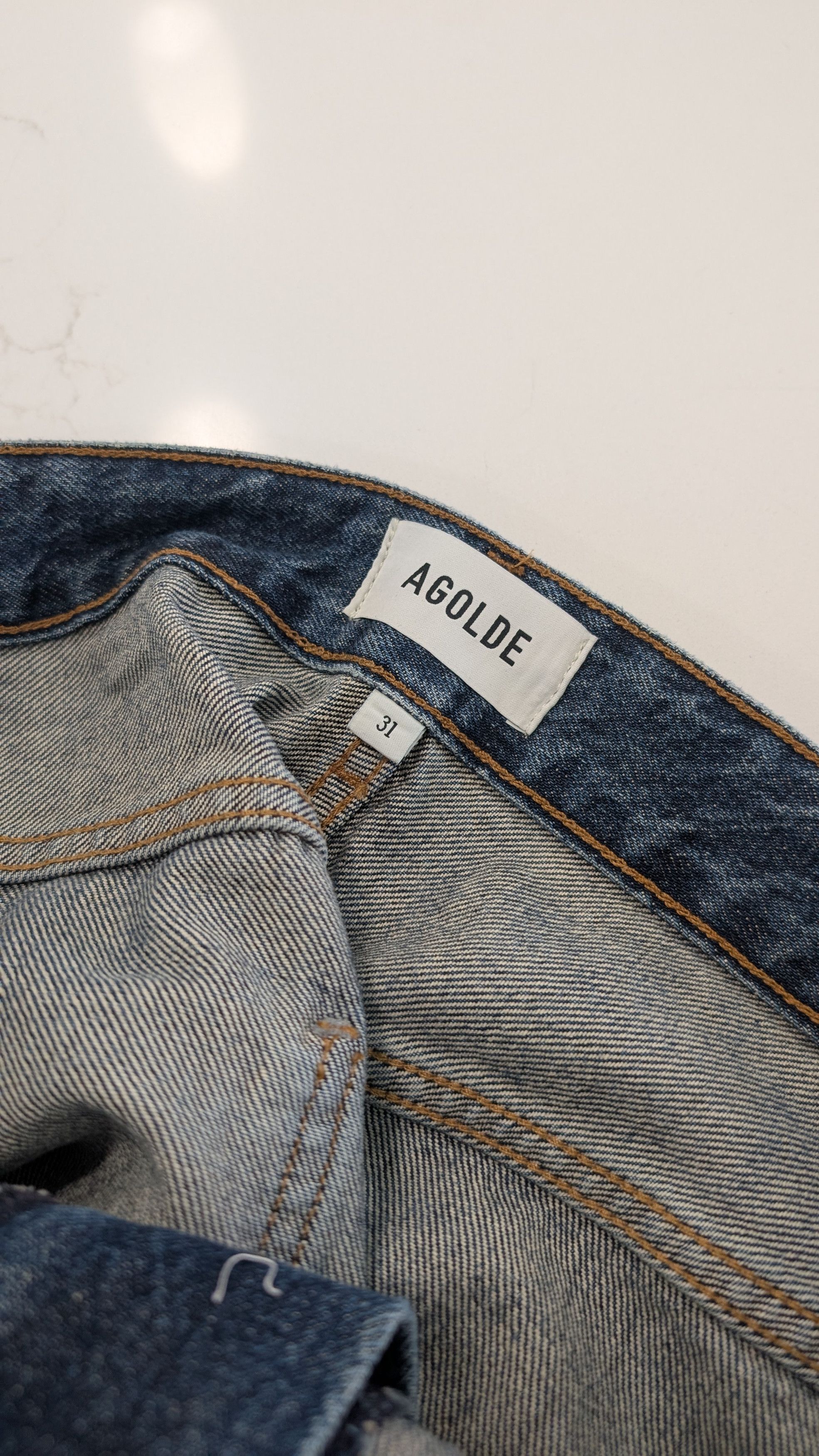 Agolde AGOLDE Vana Fold Jeans Nexus Blue Size 31 Size 31" - 6 Thumbnail
