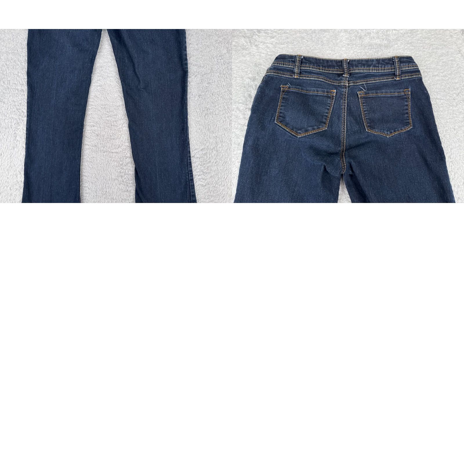 Vintage St. Johns Bay Jeans Womens 4 Jeans Denim Bootcut Dark Wash 28x29 Blue Cotton Blend 5-Pocket Design Size 27" / US 4 / IT 40 - 10 Thumbnail