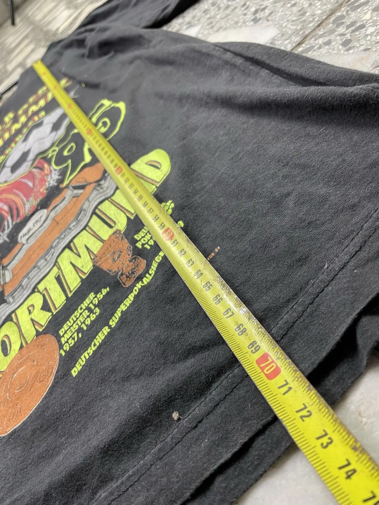 Vintage VINTAGE 90S BVB BORUSSIA DORTMUND 1995 BLACK WASHED TEE Size US L / EU 52-54 / 3 - 6 Thumbnail