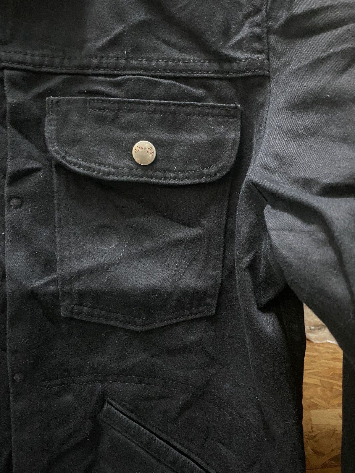 Vintage DISTRESSED WRANGLER DENIM JACKET Size US M / EU 48-50 / 2 - 7 Thumbnail