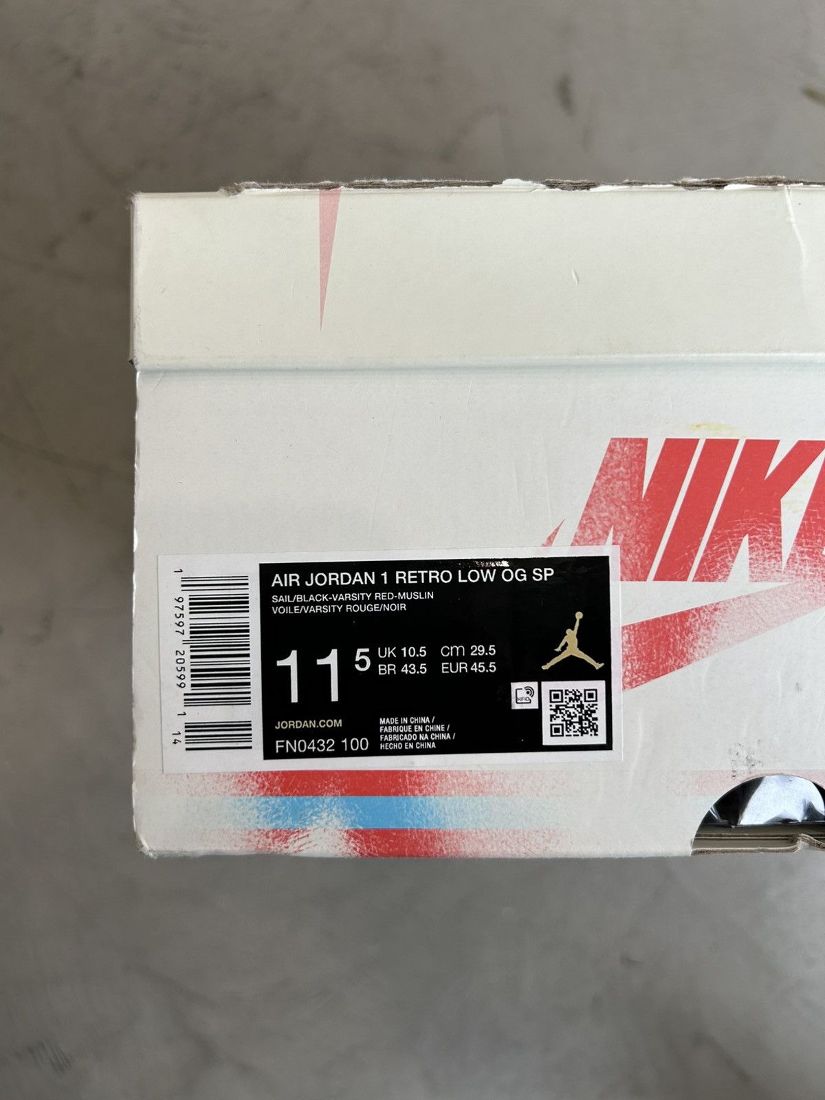 Jordan Brand Trophy Room x Jordan 1 Retro Low OG Size US 11.5 / EU 44-45 - 8 Thumbnail