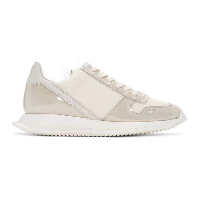 Rick Owens Rick Owens Off-White Plastic Shearling Runner Sneaker Size US 9 / EU 42 - 2 Thumbnail