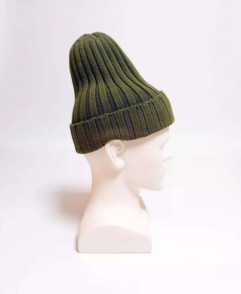 Visvim Visvim Knit Beanie Cap in Olive Green-2506 Size ONE SIZE - 2 Thumbnail
