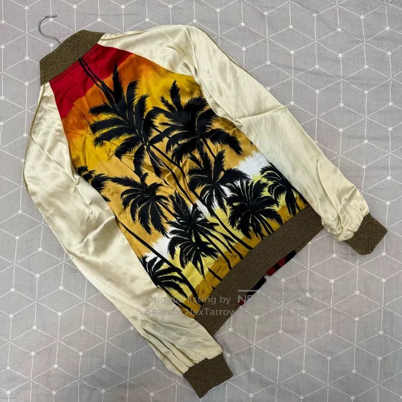 Saint Laurent Paris Saint Laurent Paris Palm Tree Jacket Size XXS / US 00 / IT 34 - 4 Thumbnail