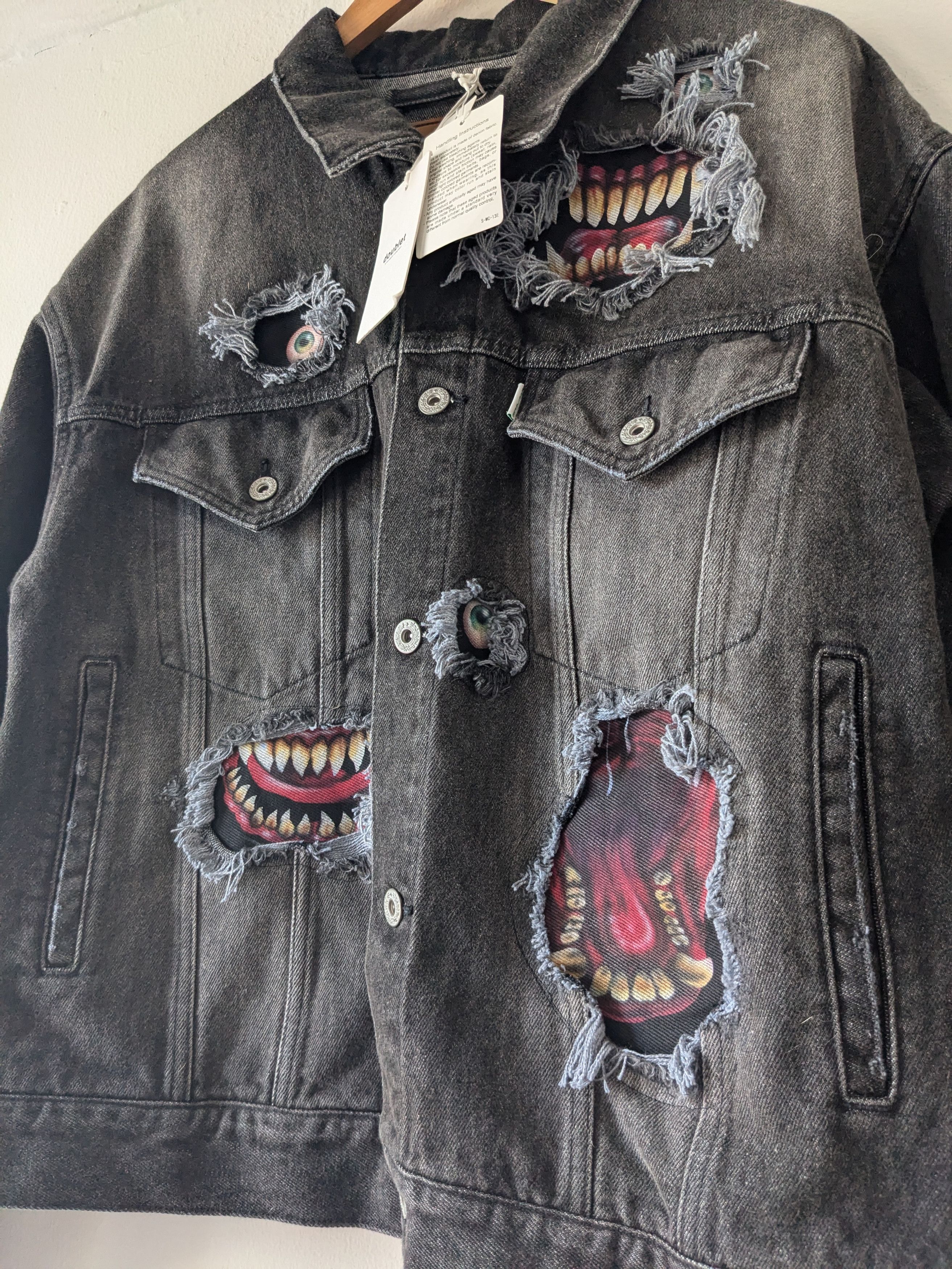 Doublet 21FW Recycled Denim Monster Repair Jacket Size US XL / EU 56 / 4 - 2 Thumbnail
