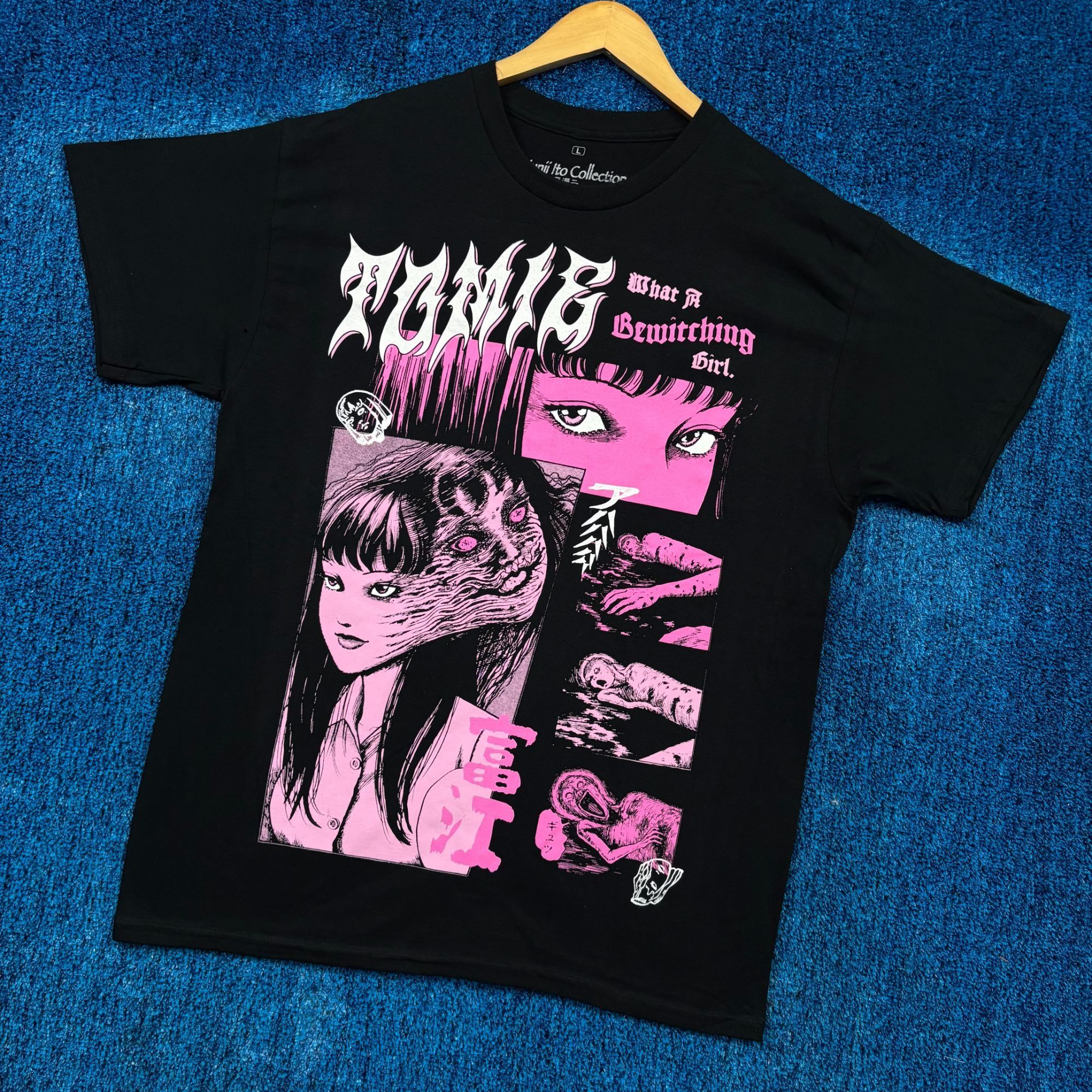 Ripple Junction Tomie What a Bewitching Girl Junji Ito Horror Manga Tee L Size US L / EU 52-54 / 3 - 3 Thumbnail
