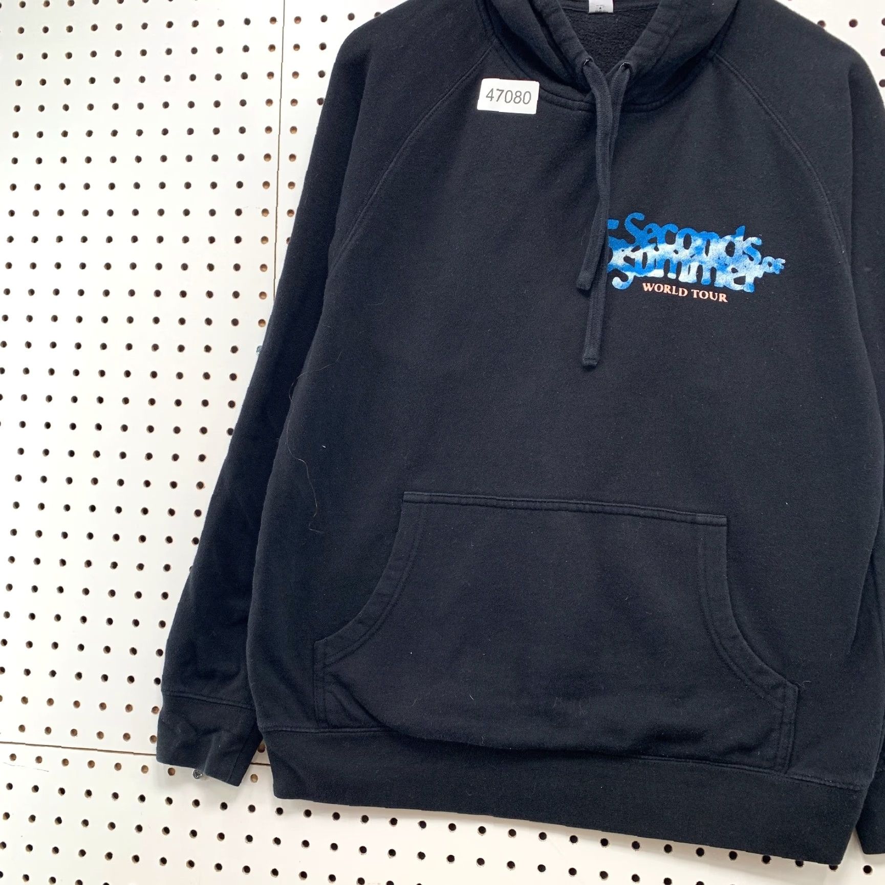 AS Colour 5 Seconds Of Summer Hoodie Mens Medium Black Take My Hand World Tour Shirt Size US L / EU 52-54 / 3 - 4 Thumbnail