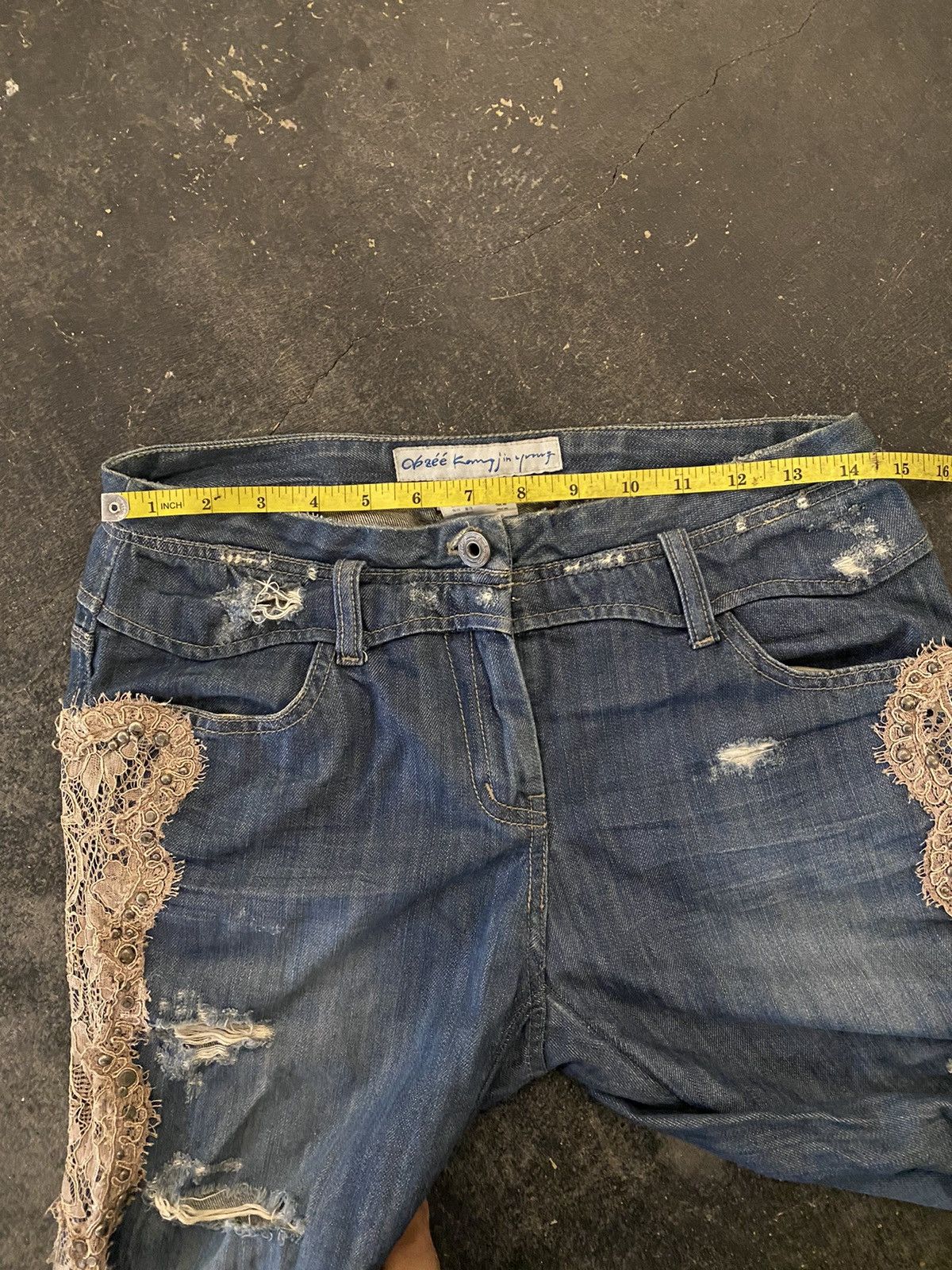 If Six Was Nine × Japanese Brand × Le Grande Bleu (L.G.B.) Cae zee Avant Garde Distressed Jeans Size 28" / US 6 / IT 42 - 18 Thumbnail