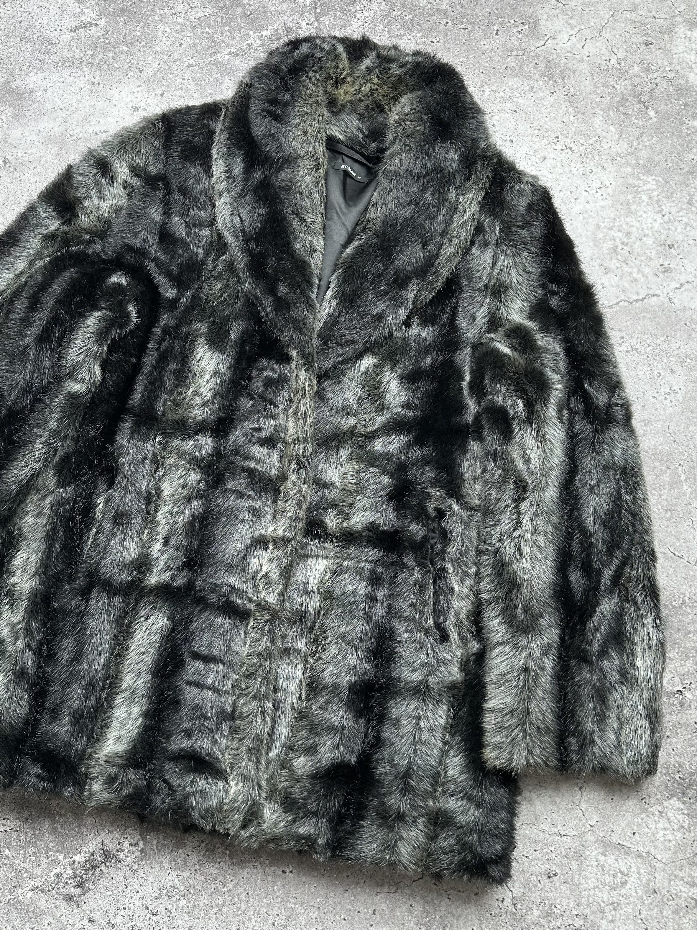 Vintage Vintage Faux Fur Coat C218(V615) Size M / US 6-8 / IT 42-44 - 3 Thumbnail