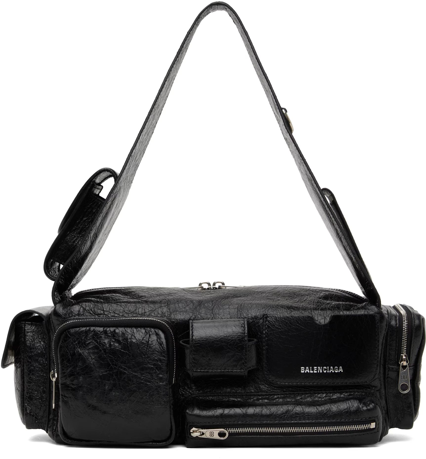 Balenciaga Balenciaga Black Small Superbusy Sling Bag Size ONE SIZE - 1 Thumbnail