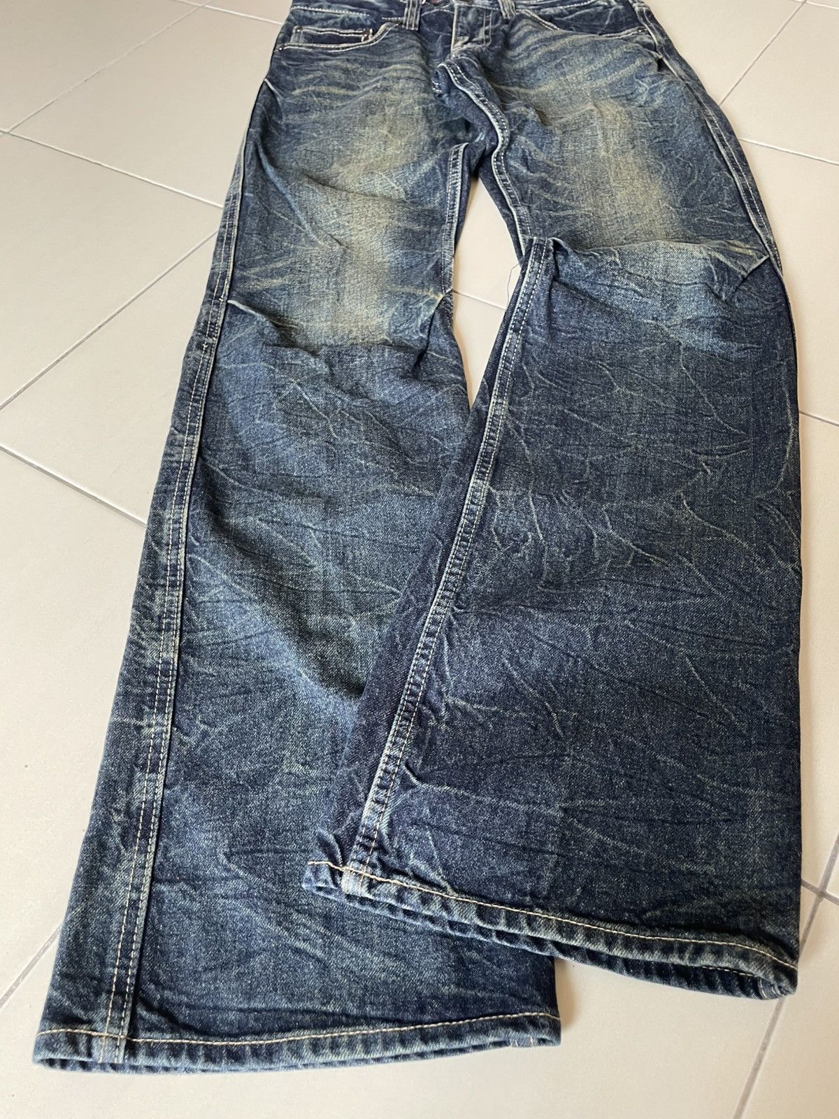 Japanese Brand Jack Serika Angel Wings Flare Jeans Size US 30 / EU 46 - 3 Thumbnail