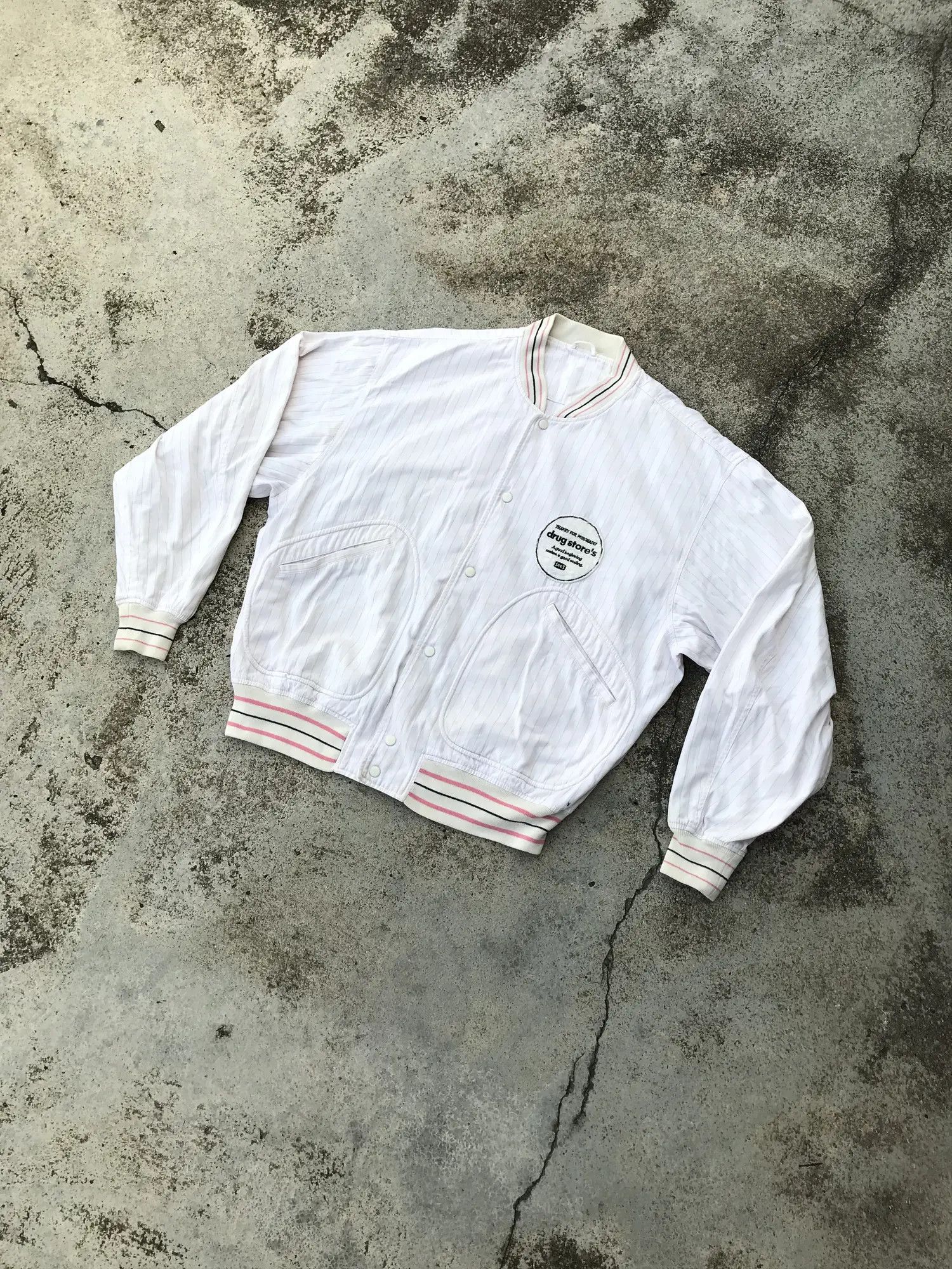 Japanese Brand Japan Drugs Store Varsity Jacket Size US L / EU 52-54 / 3 - 7 Thumbnail