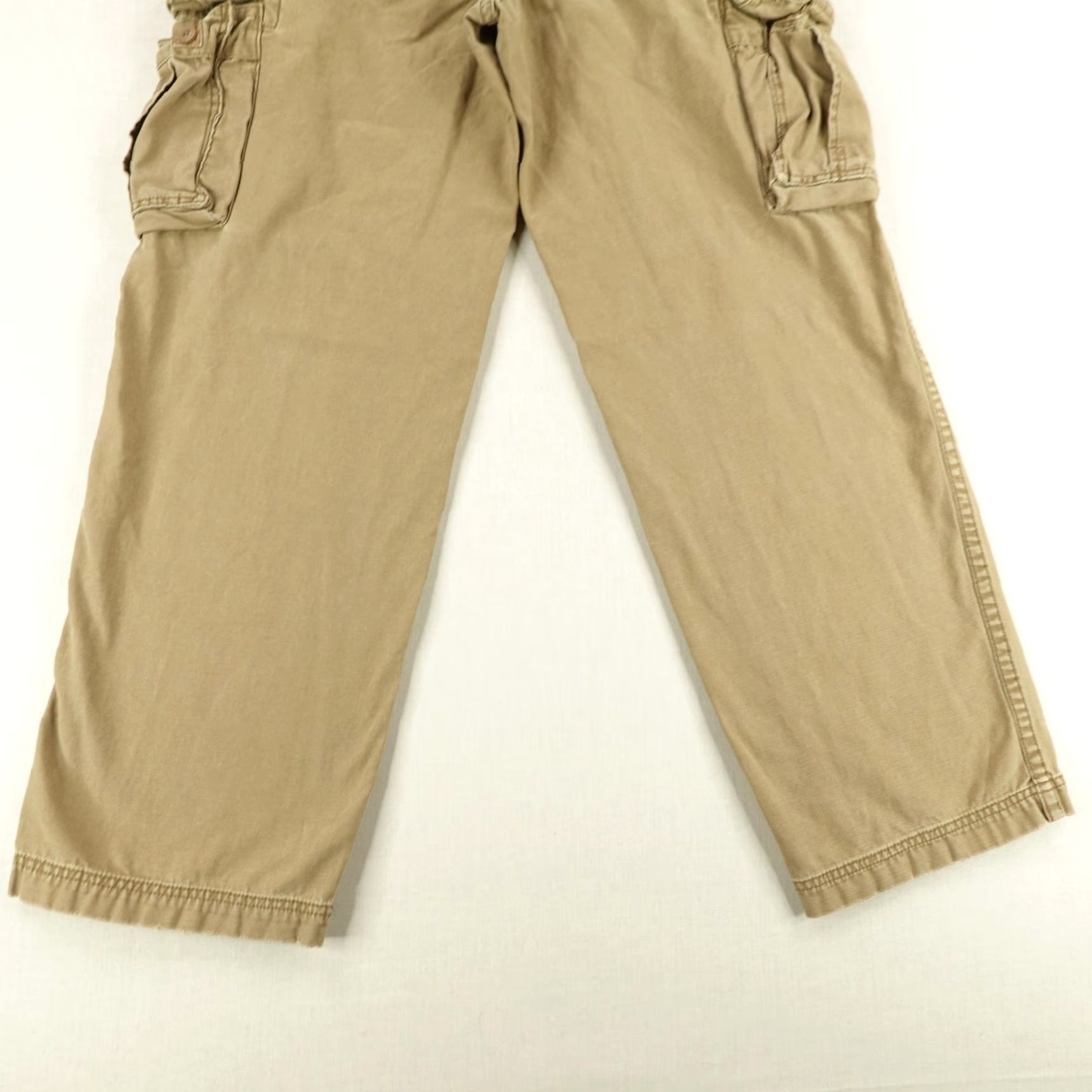 Mossimo VINTAGE Mossimo Pants Mens 32x32 Khaki Beige Tan Cargo Baggy Skater Grunge Y2K Size US 32 / EU 48 - 7 Thumbnail