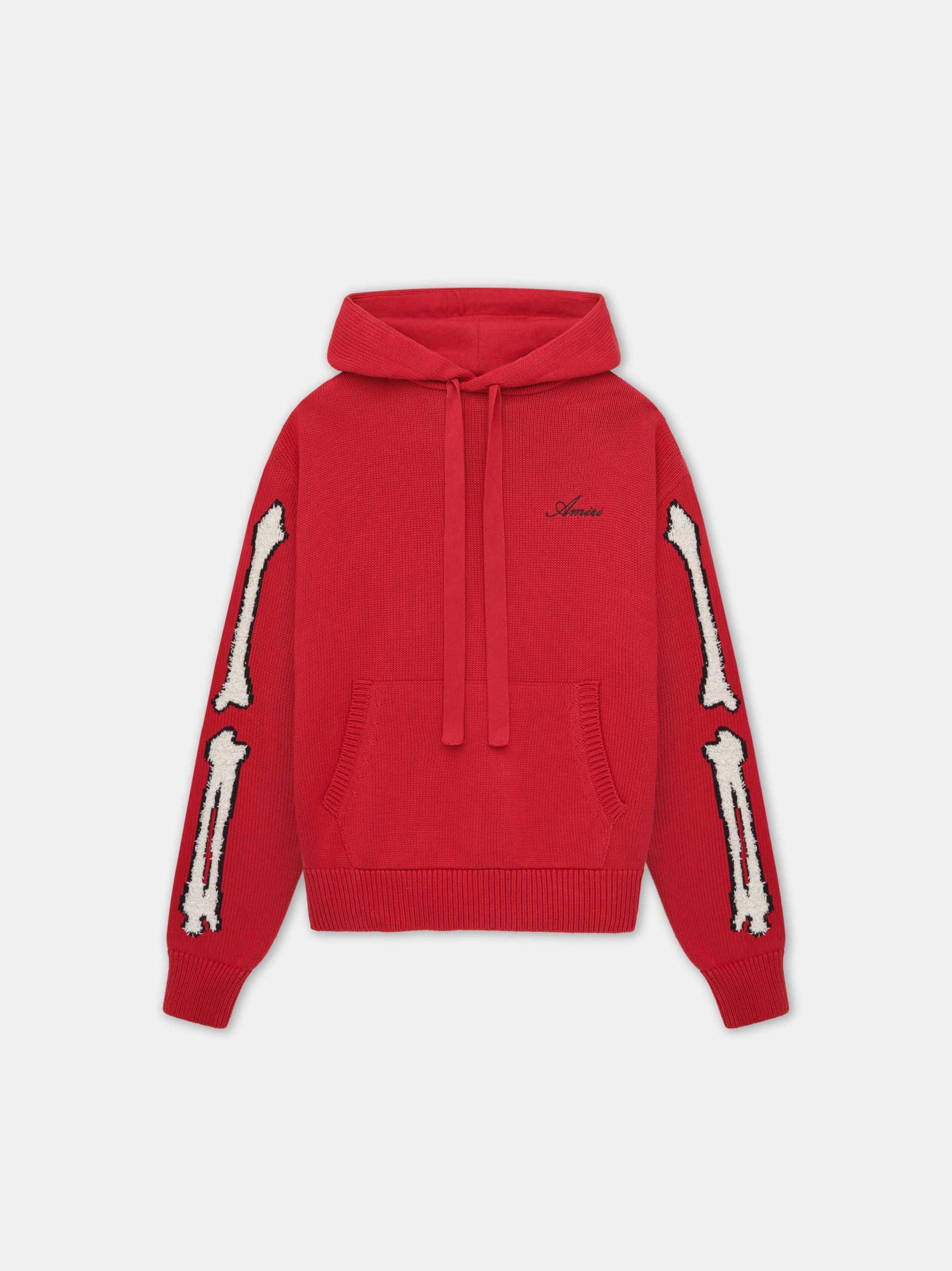 Amiri o1orln1025 Bones Hoodie in Red Size US S / EU 44-46 / 1 - 1 Thumbnail