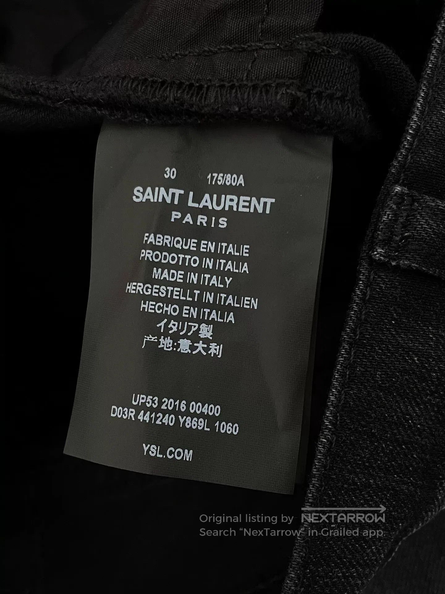 Saint Laurent Paris Saint Laurent Distressed Jeans. Size US 30 / EU 46 - 5 Thumbnail
