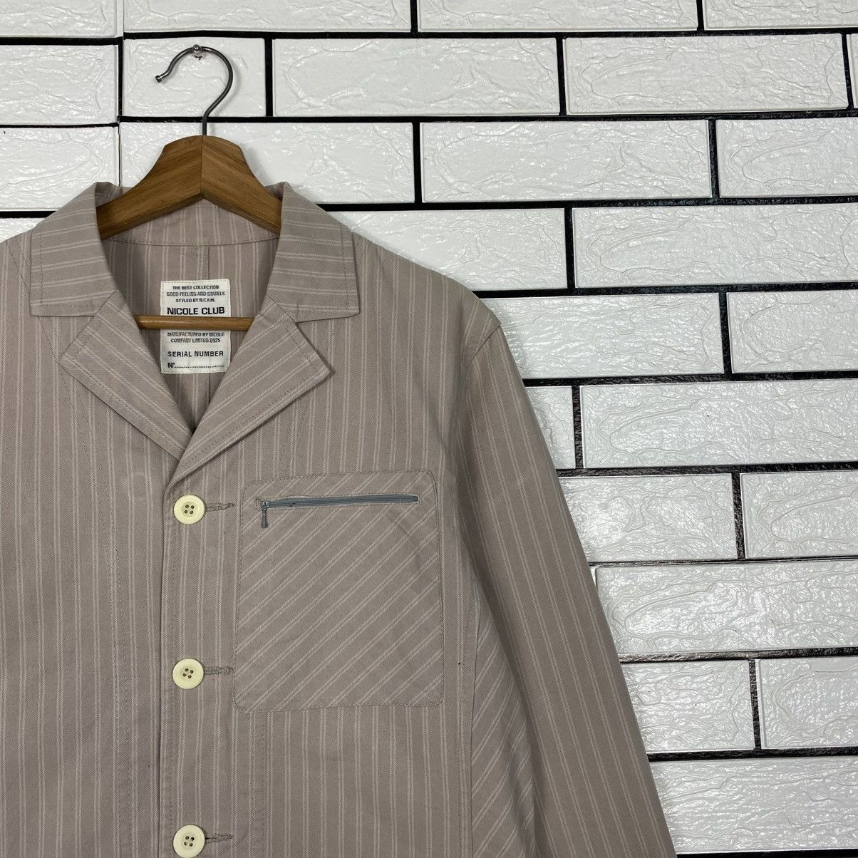 Issey Miyake 📌Vintage Hickory Chore Work Jacket Nicole Club For Men Size US M / EU 48-50 / 2 - 7 Thumbnail