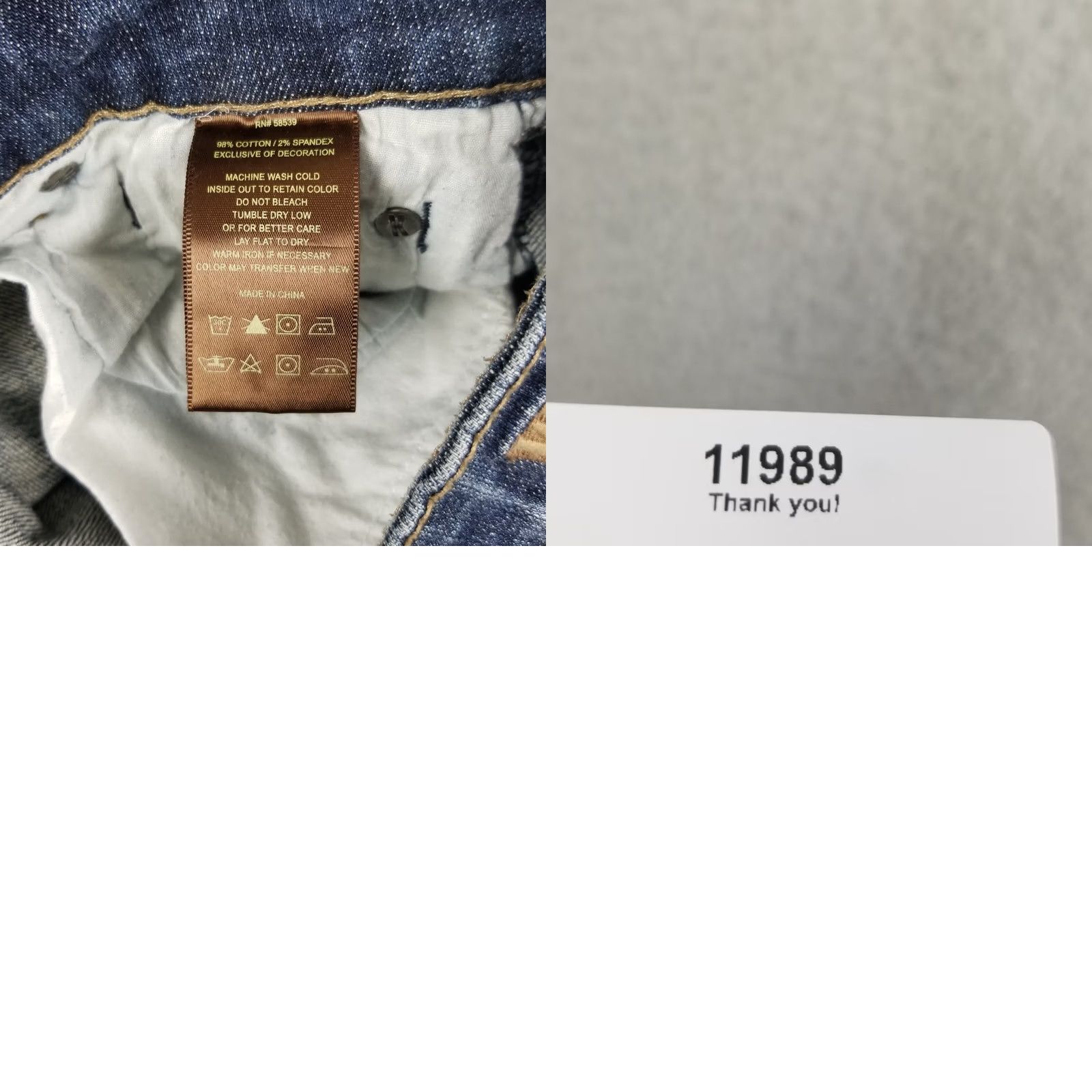 Vintage KUT from the Kloth Jeans Women 4 Bootcut Denim Whiskers Low Rise 28X31 Blue Striped Cowboy Vintage: No Size 28" / US 6 / IT 42 - 8 Thumbnail