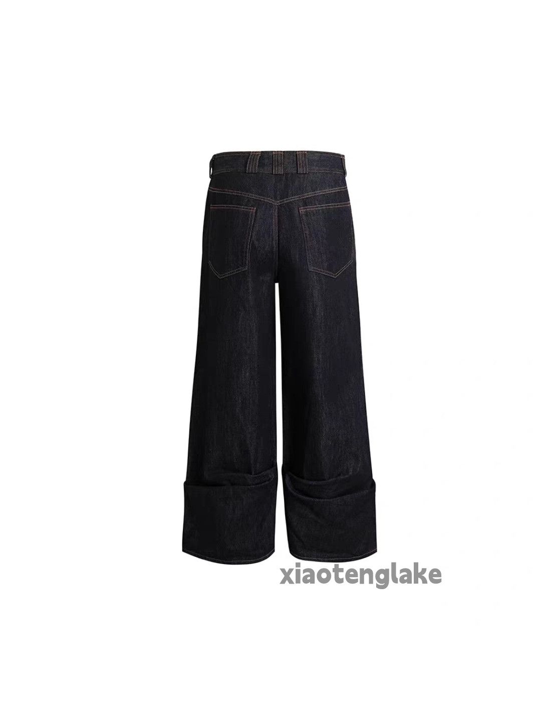 Jean ltx vintage loose baggy wide Leg zipper flared jeans Size US 31 - 6 Thumbnail