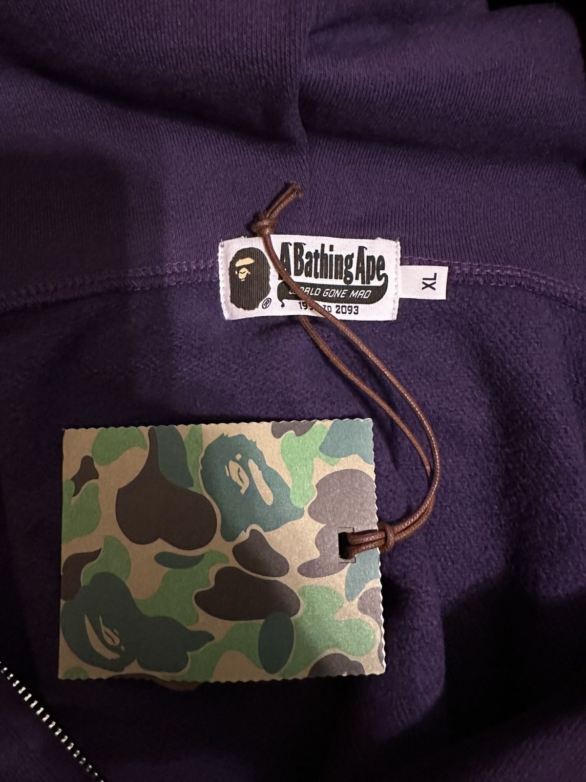 Bape Bape Purple WGM Camo Shark Hoodie Size US XL / EU 56 / 4 - 5 Thumbnail