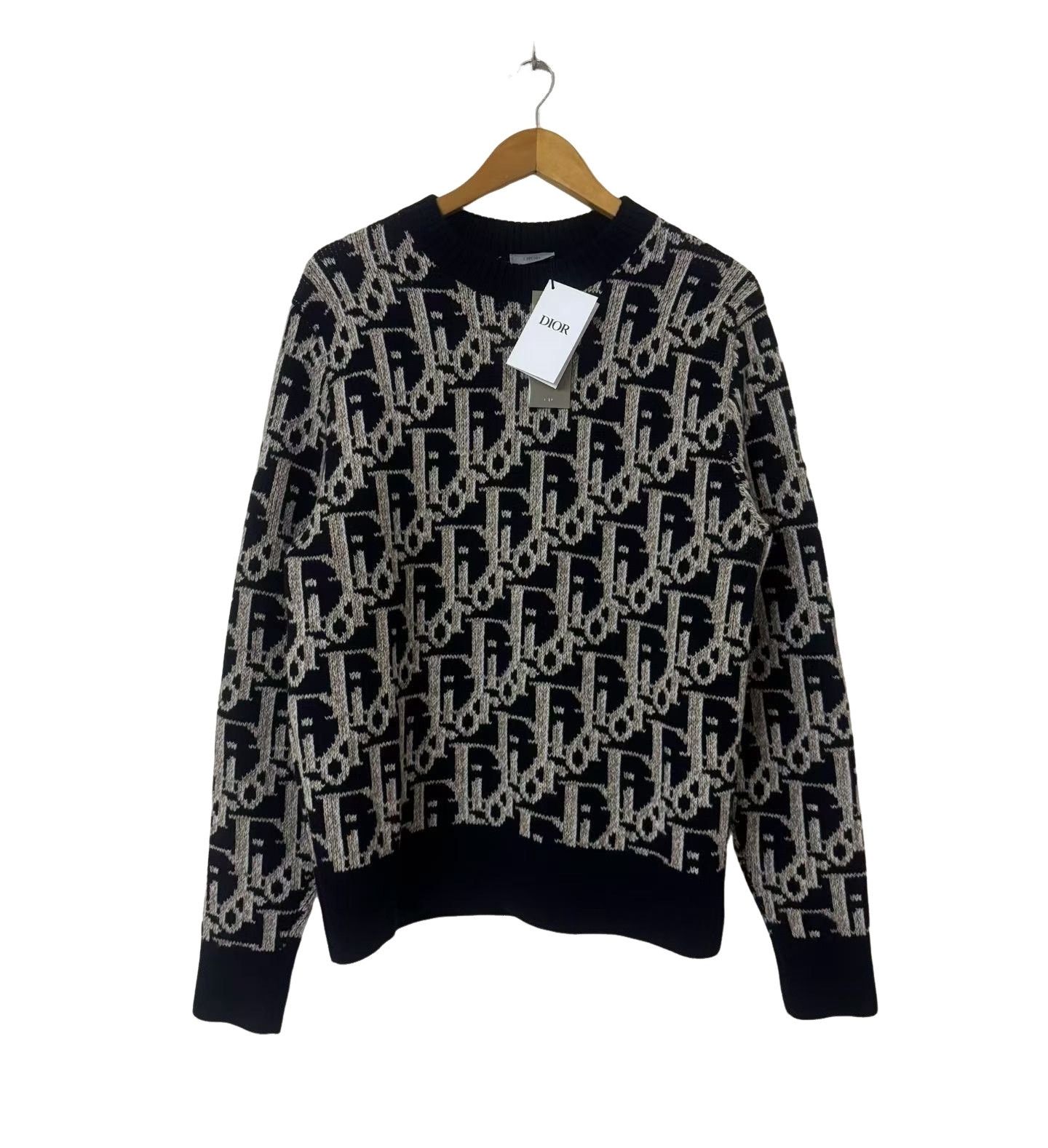 Dior Dior Oblique Monogram Virgin Wool Sweater Size M Size US M / EU 48-50 / 2 - 1 Thumbnail