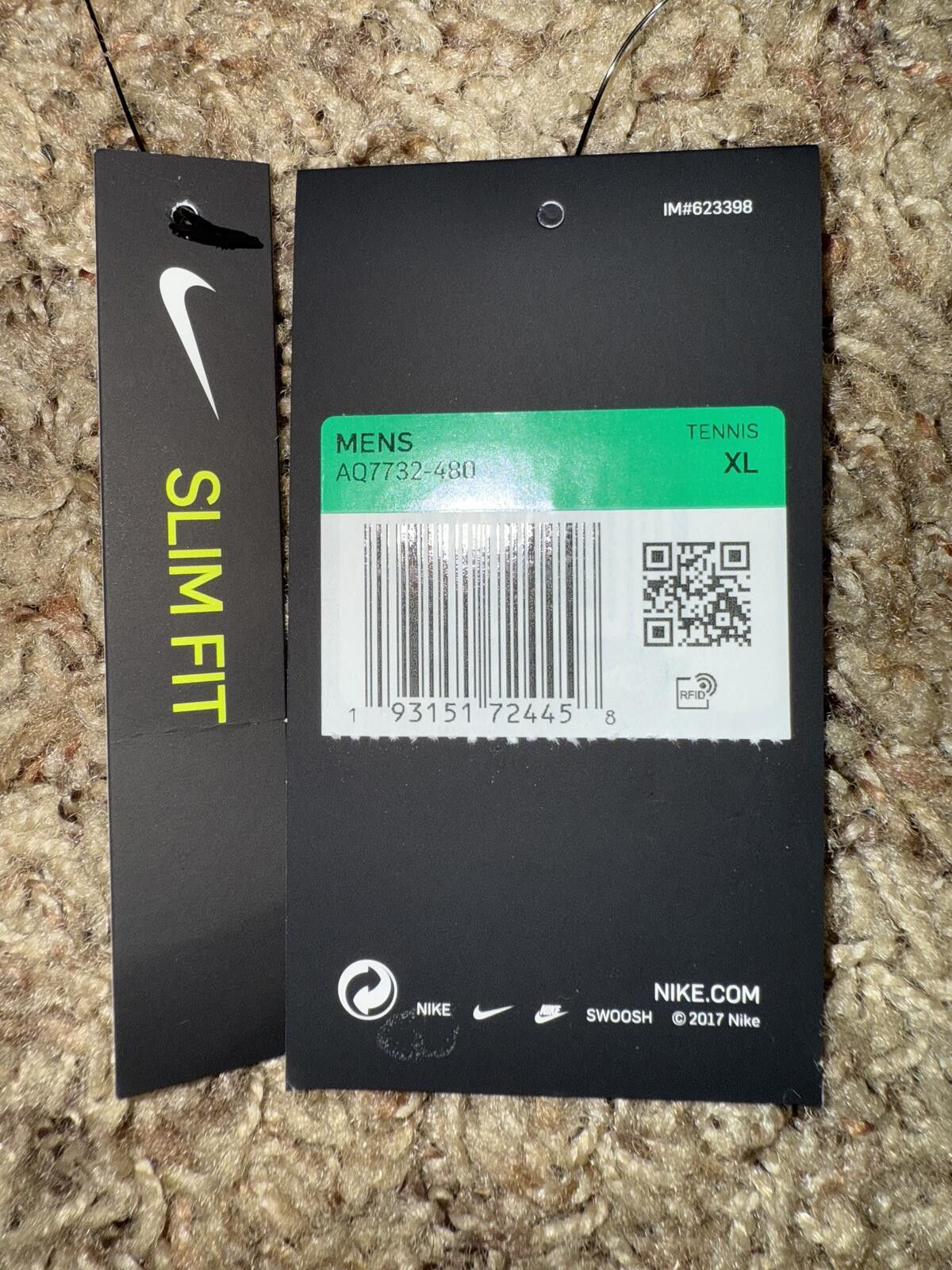 Nike NikeCourt Dri-FIT Men's Tennis Blade Polo Size US XL / EU 56 / 4 - 8 Thumbnail