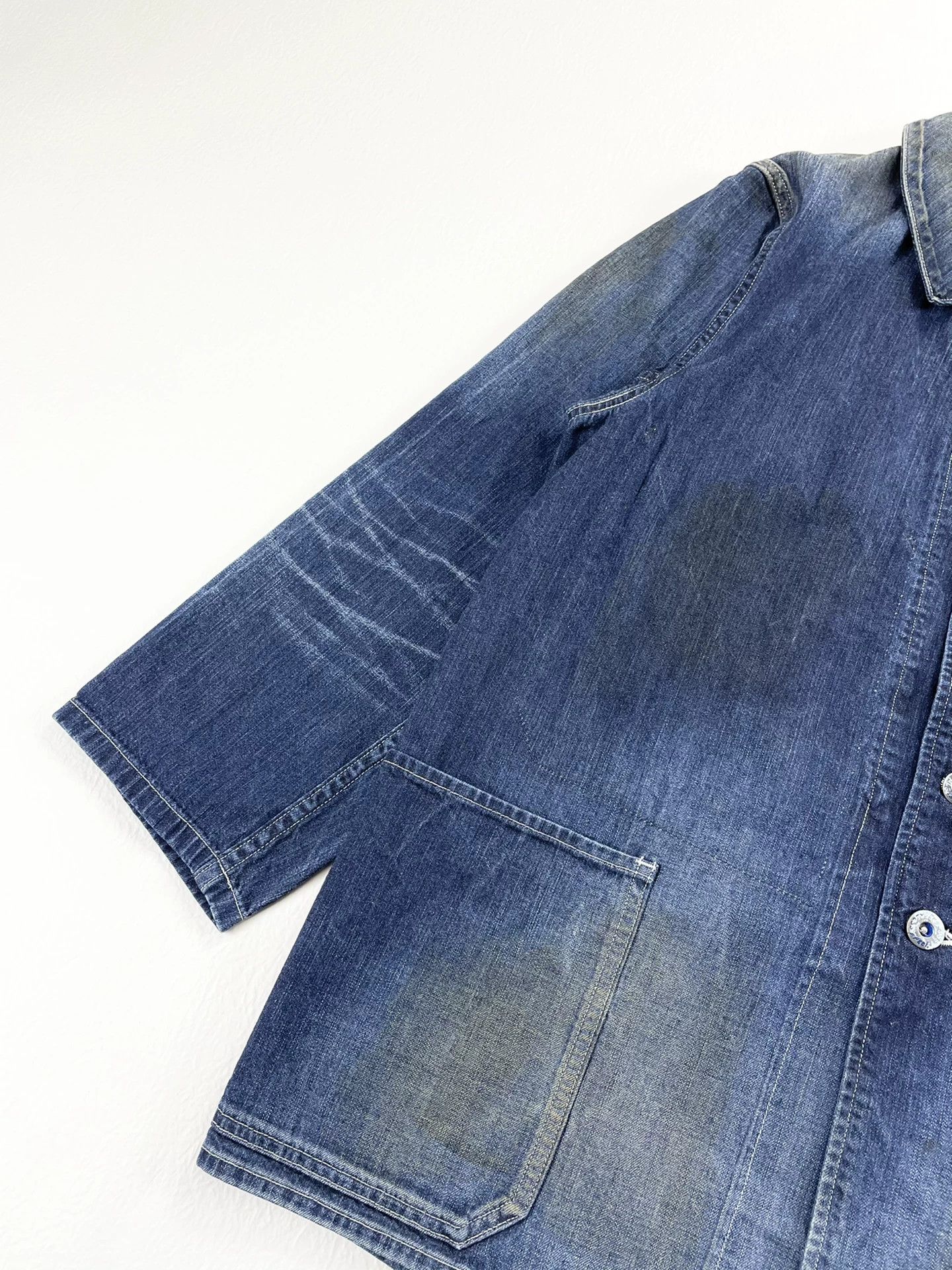 Visvim VISVIM IM Bucky Coverall Dry Denim Splatter Ink Jacket 2 Size US M / EU 48-50 / 2 - 4 Thumbnail