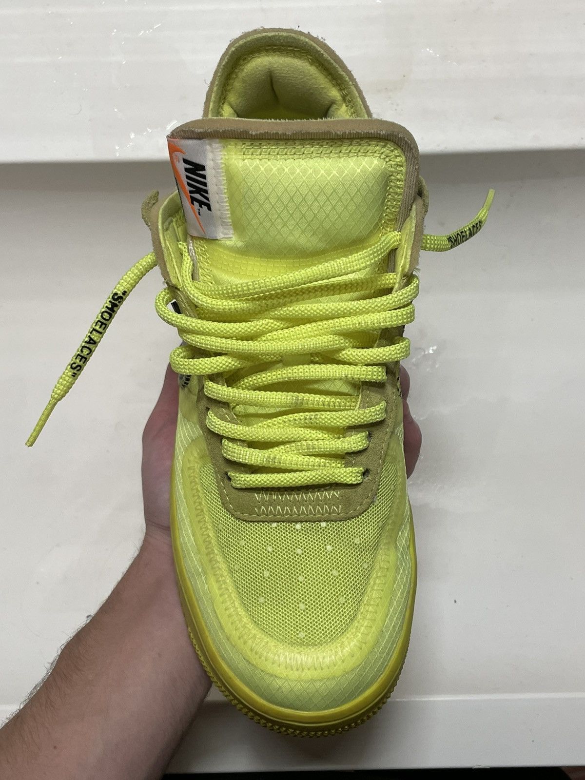 Nike × Off-White Nike Air Force 1 Low Off-White Volt Size US 7.5 / EU 40-41 - 17 Thumbnail