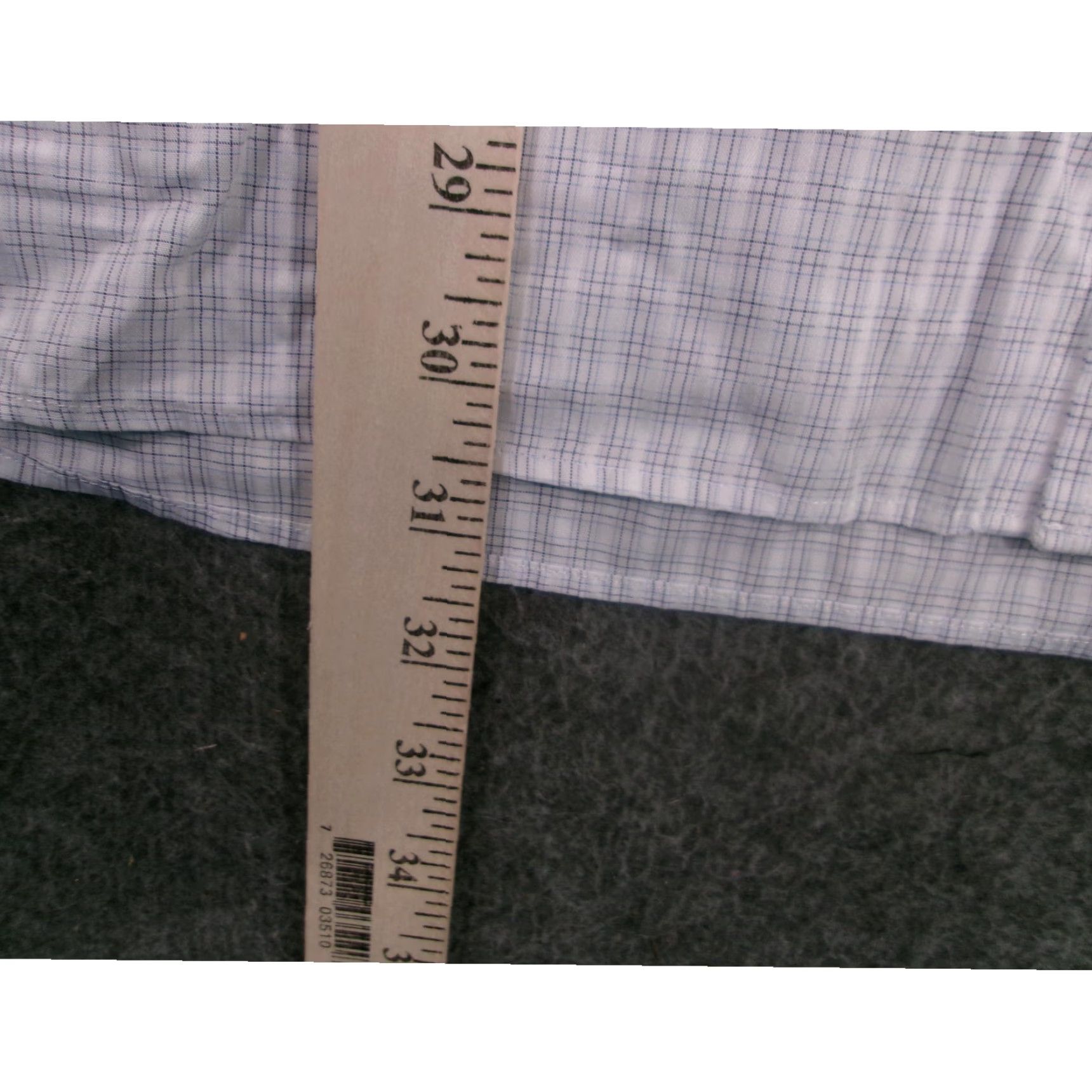 Vintage Black Brown 1826 Dress Shirt Men Long Sleeve Light Blue Plaid Non-Iron Business Professional 16 Size US L / EU 52-54 / 3 - 6 Thumbnail