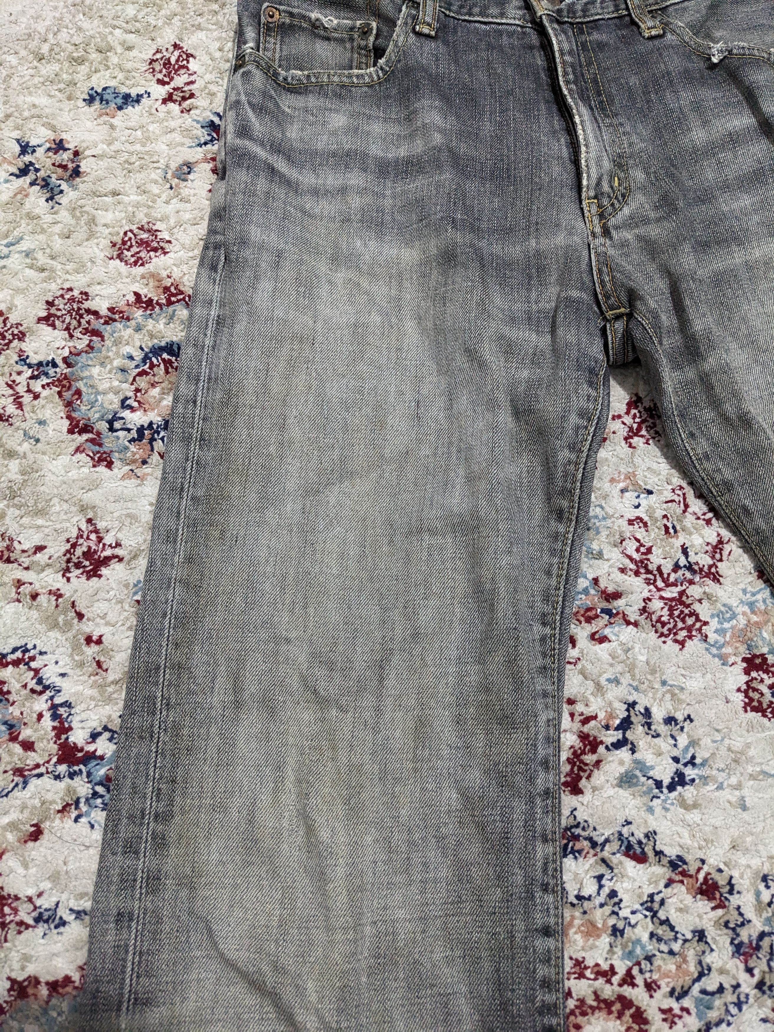 Japanese Brand × Uniqlo × Vintage Uniqlo B002 Faded Black Wash Flare Bootcut Jeans Size US 30 / EU 46 - 14 Thumbnail