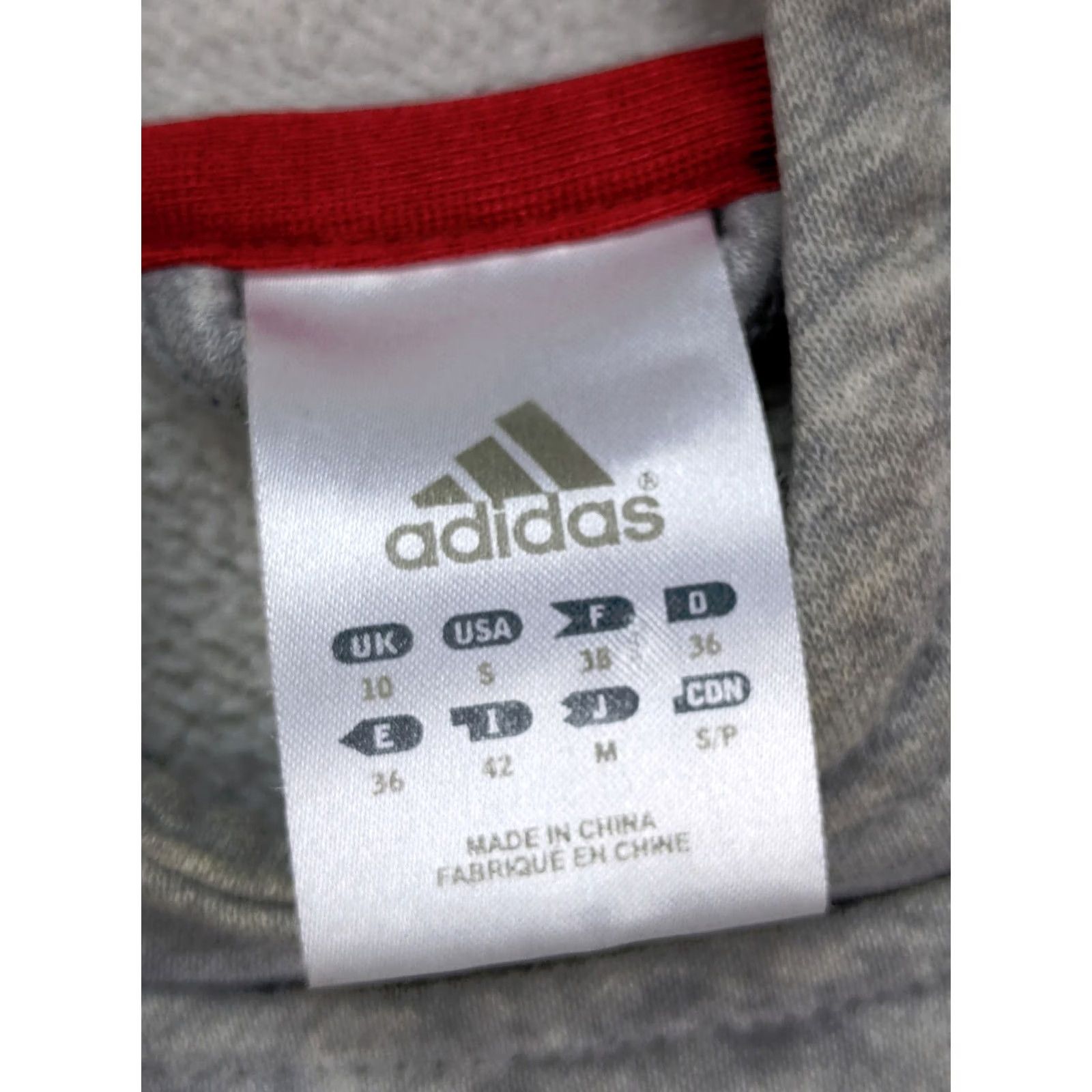 Adidas Adidas Womens Hoodie Gray Heather Mtn Logo Drawstring Kangaroo Pocket Sleeve Long Size M / US 6-8 / IT 42-44 - 4 Thumbnail