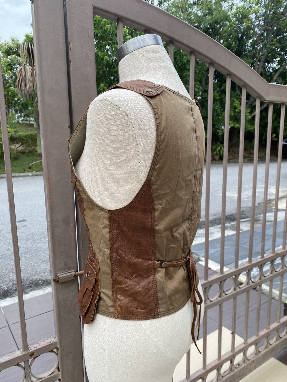 Japanese Brand × Vintage leather vest by kiyoto takase Size M / US 6-8 / IT 42-44 - 3 Thumbnail