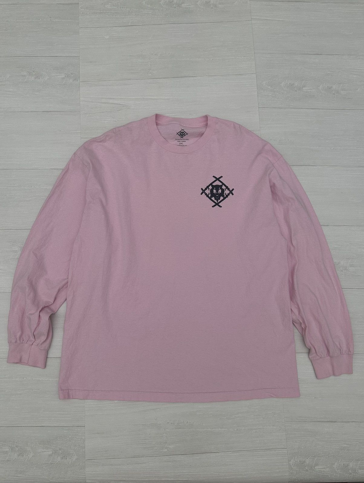 Xavier Wulf / Hollow Squad Xavier Wulf / Hollow Squad Pink Wolf Logo Long Sleeve Tee Size US XXL / EU 58 / 5 - 1 Thumbnail