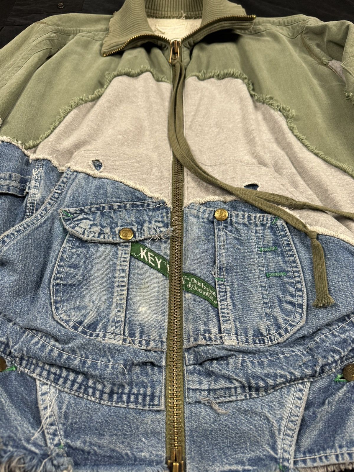 Greg Lauren 50/50 Army Denim High Tech Zip Size US L / EU 52-54 / 3 - 2 Thumbnail