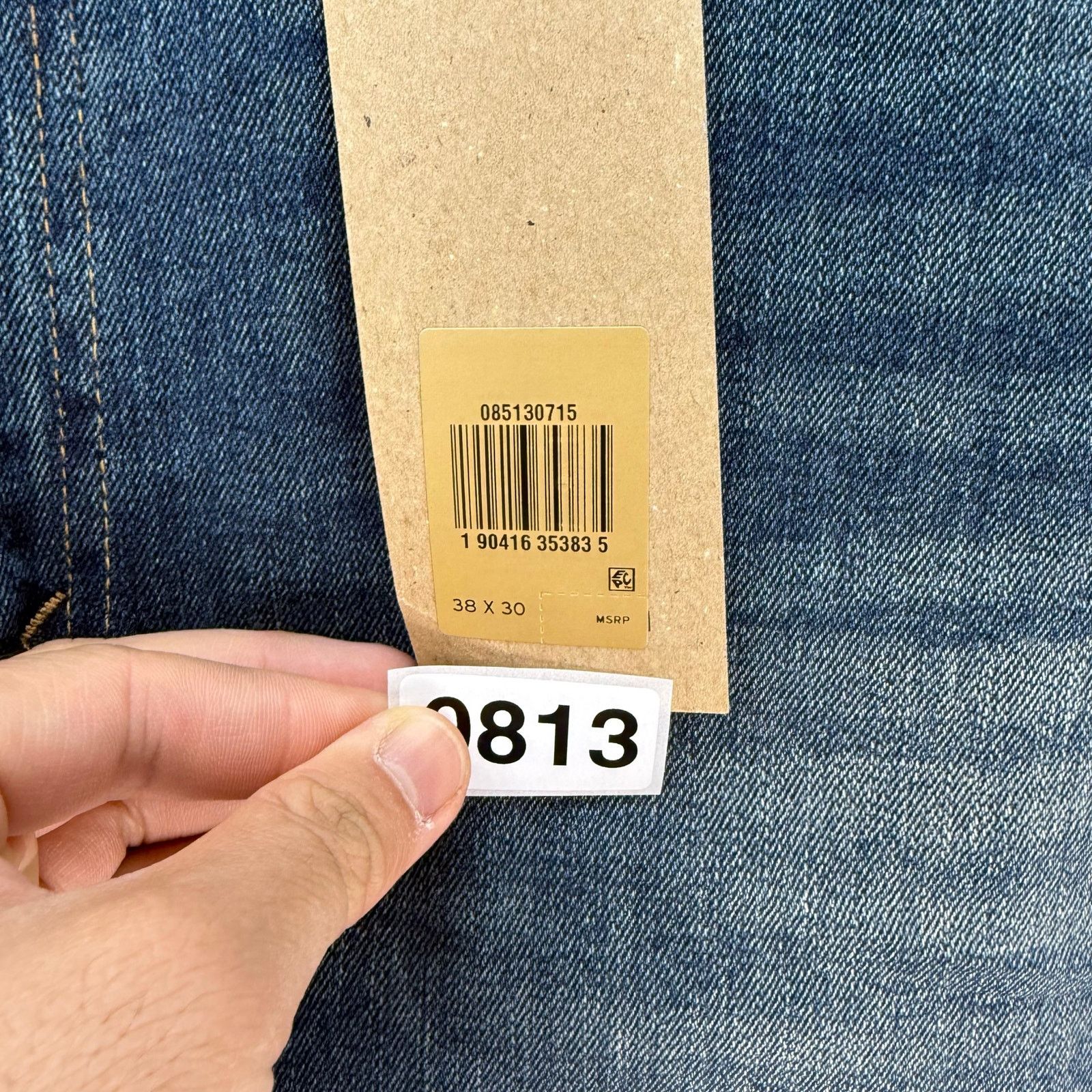 Levi's LEVI'S 513 MEN'S 38X30 SLIM STRAIGHT FLEX JEANS MEDIUM WASH Size US 38 / EU 54 - 4 Thumbnail