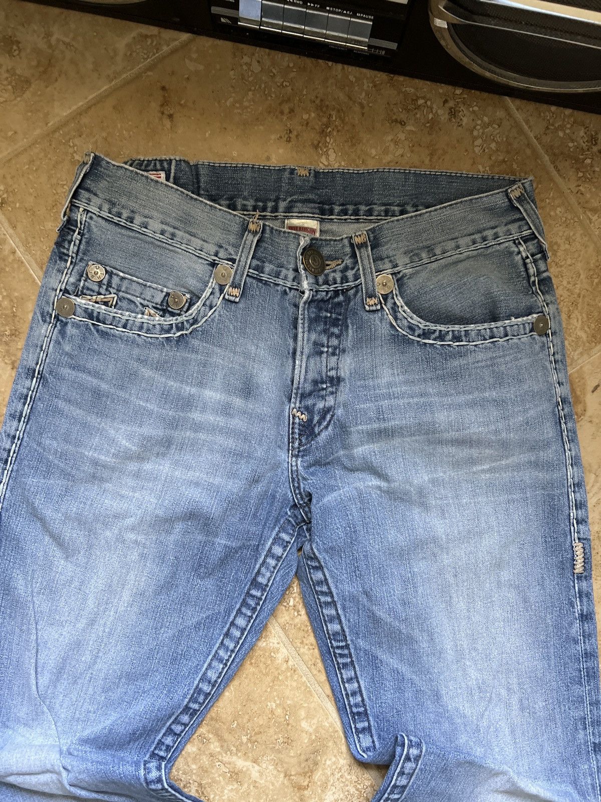 True Religion × Vintage Vintage True Religion Jeans Size US 32 / EU 48 - 2 Thumbnail