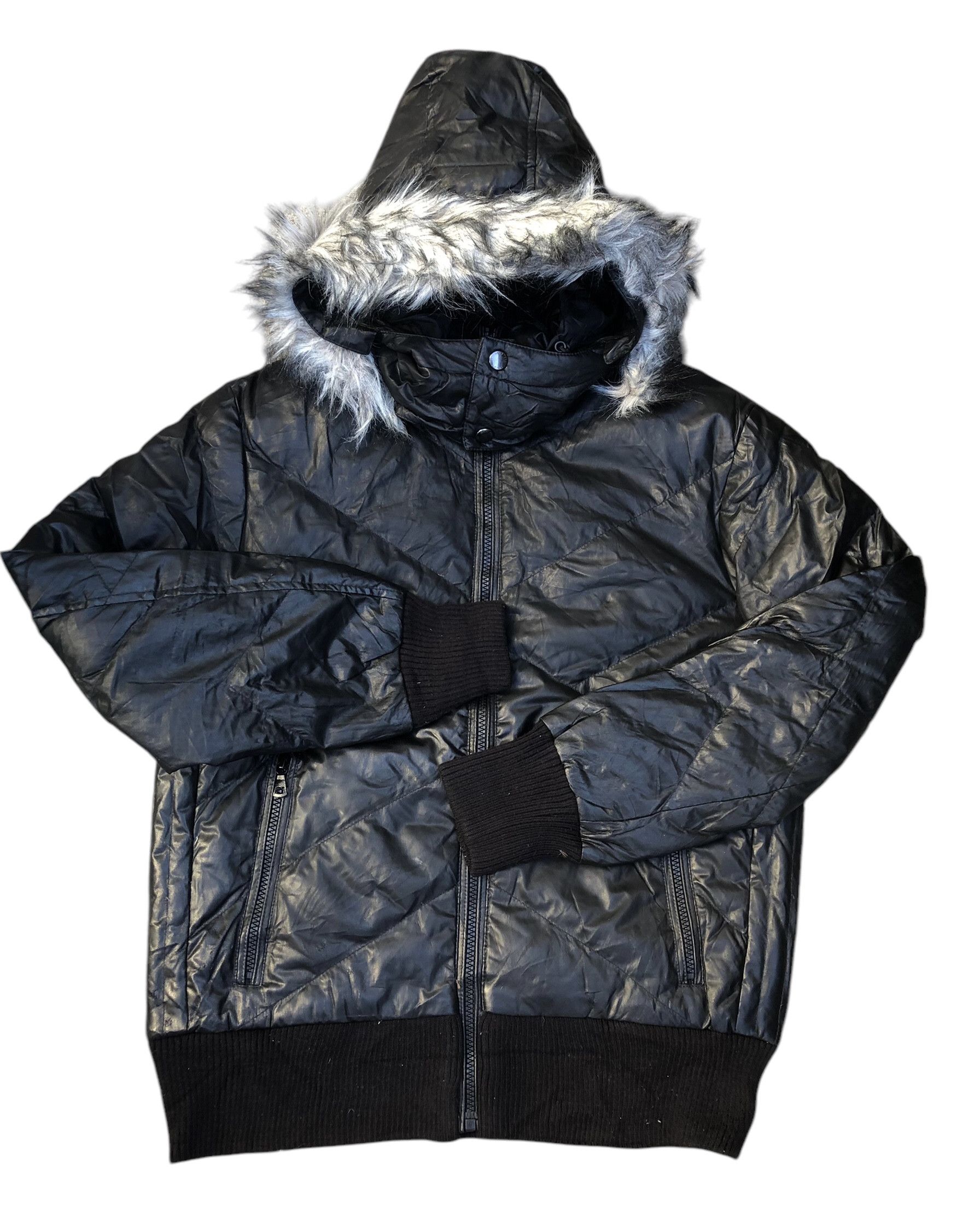 Japanese Brand × Uniqlo UNIQLO Waxed Quilted Puffer Down Zipper Jacket Japan Size US M / EU 48-50 / 2 - 2 Thumbnail