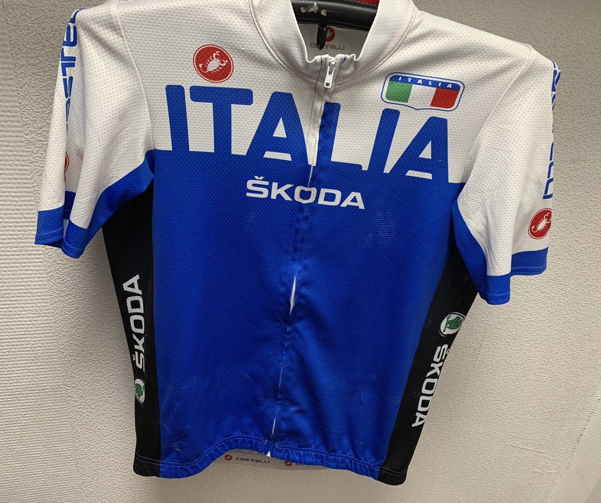 Bicycle Castelli Italia Skoda vintage bicycle bice jersey Xl sz Size US XL / EU 56 / 4 - 3 Thumbnail