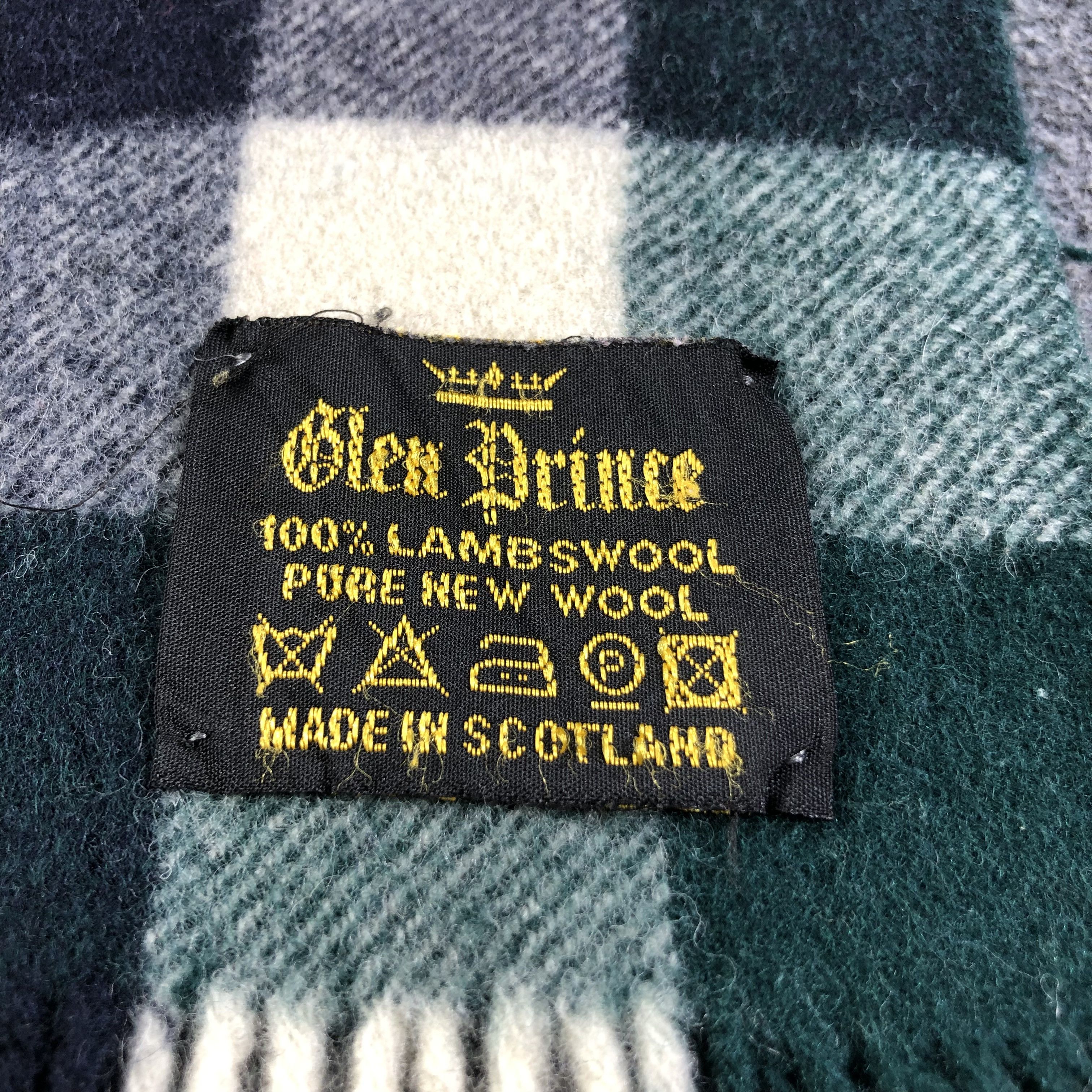 Vintage Glen Prince Tartan Scarf Muffler V1214 Size ONE SIZE - 4 Thumbnail