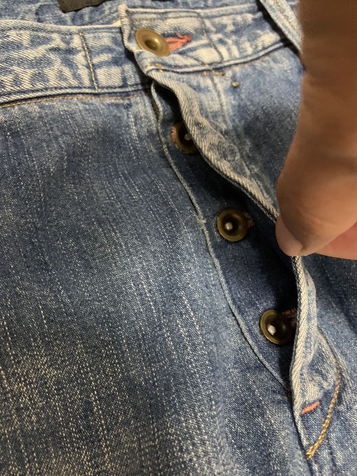 Japanese Brand × Johnbull × Salvage Johnbull Selvedge 1 side Denim Pants Size US 35 - 8 Thumbnail