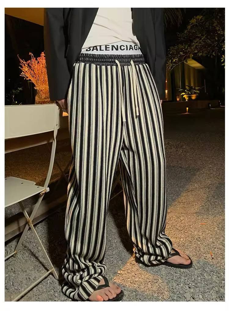 Japanese Brand × Vintage Comfortable casual pants with stripes Size US 34 / EU 50 - 7 Thumbnail