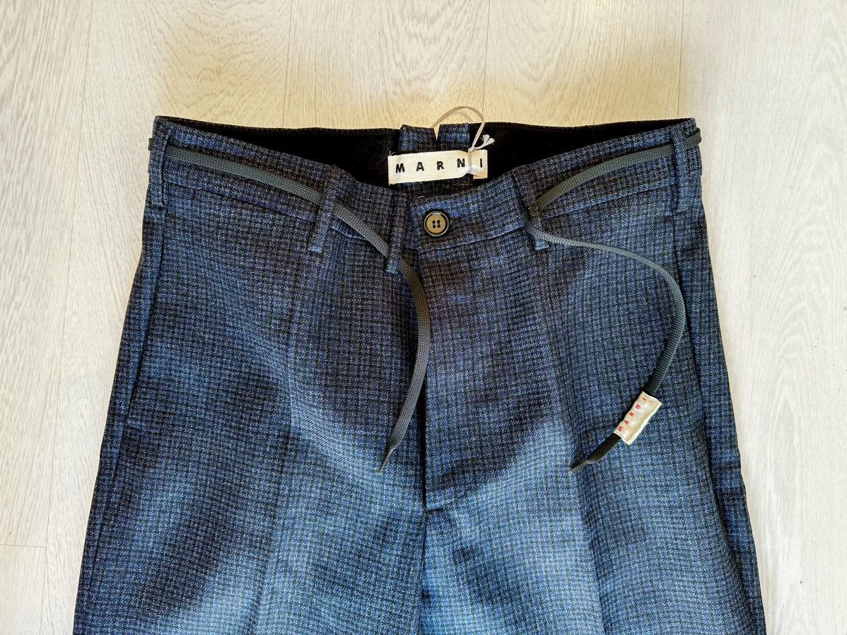 Marni NWT FW21 Houndstooth Virgin Wool Drawstring Trouser size 48 Size US 32 / EU 48 - 9 Thumbnail